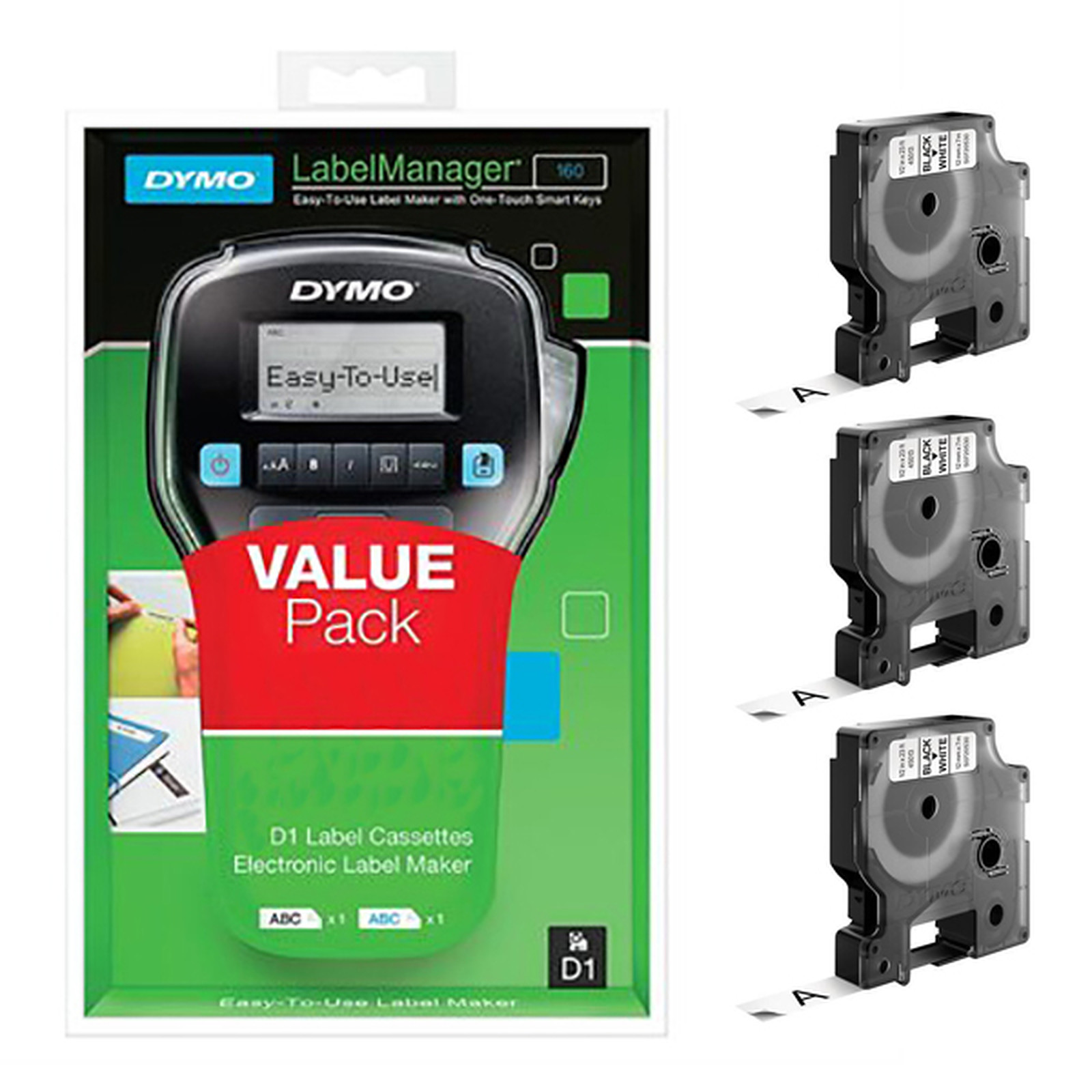 DYMO Value Pack LabelManager 160 - Titreuse DYMO