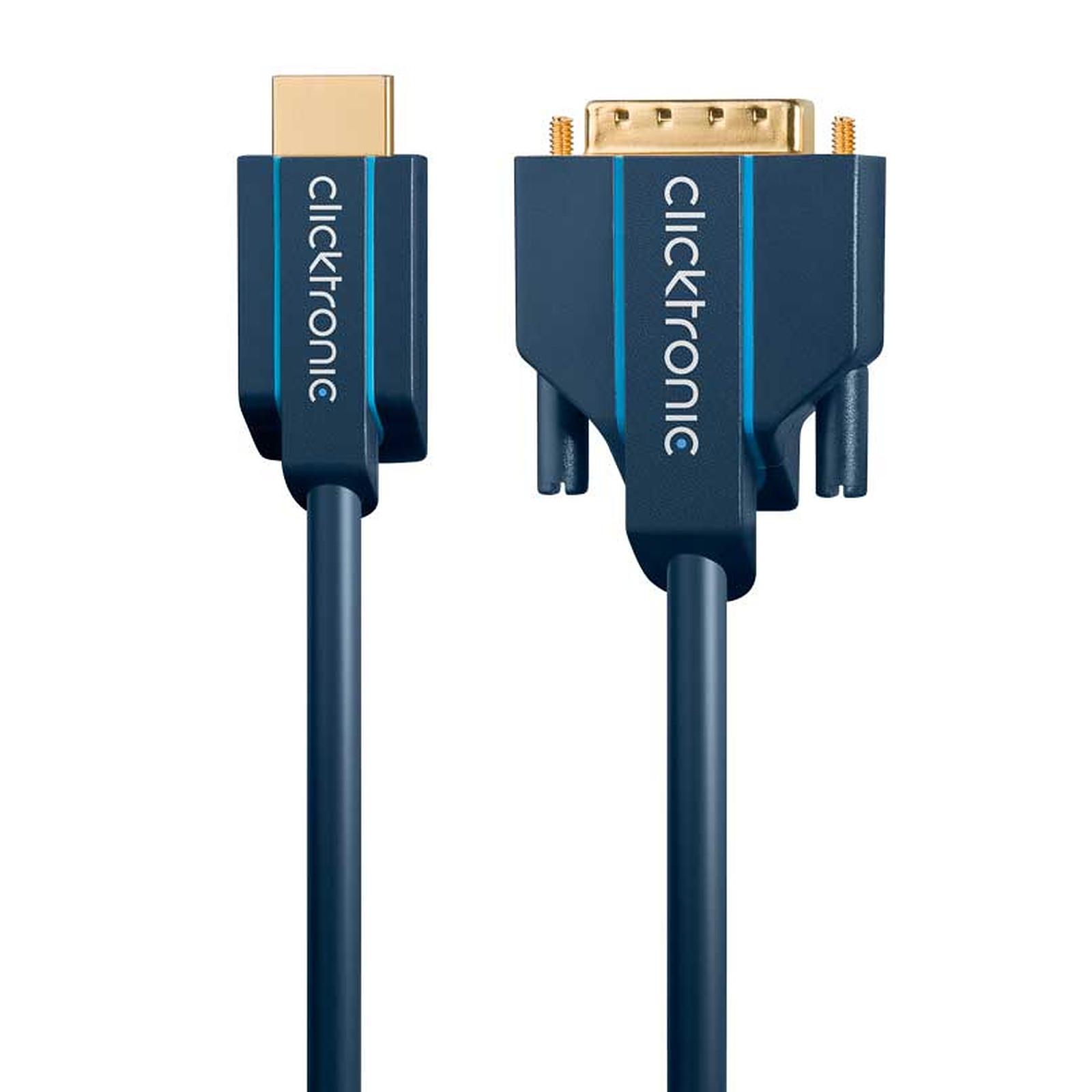 Clicktronic cable HDMI / DVI (1 mètre) - HDMI Clicktronic
