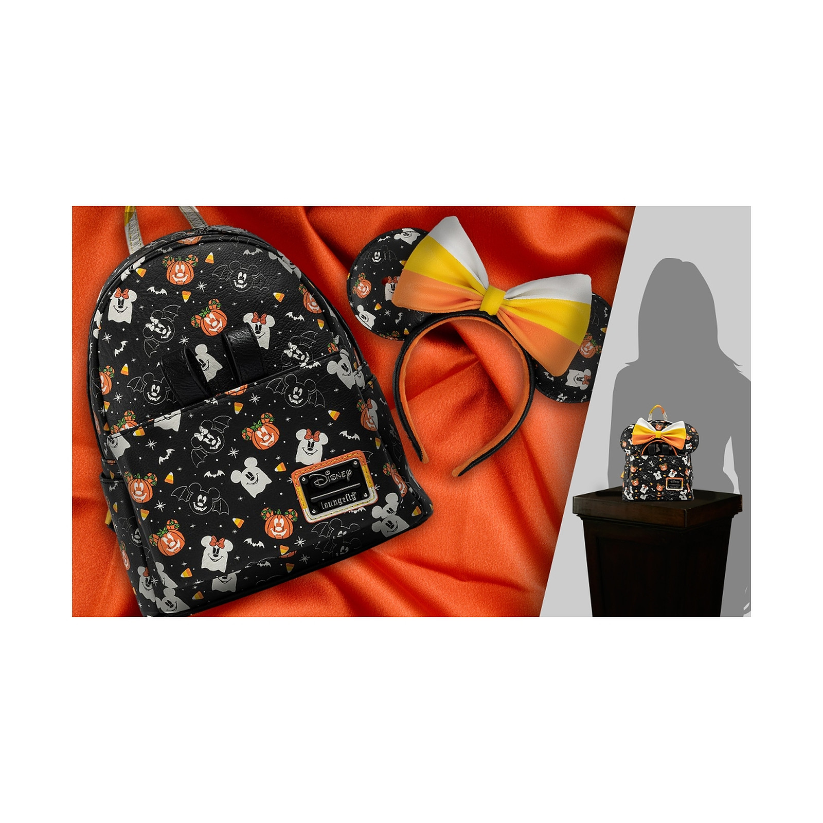 Disney - Set sac a  dos et serre-tete Spooky Mice By Loungefly - Sac a  dos Loungefly