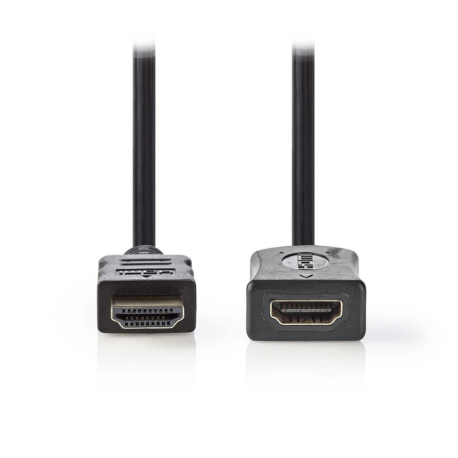 Nedis Rallonge HDMI haute vitesse avec Ethernet Noir (1 mètre) - HDMI NEDIS