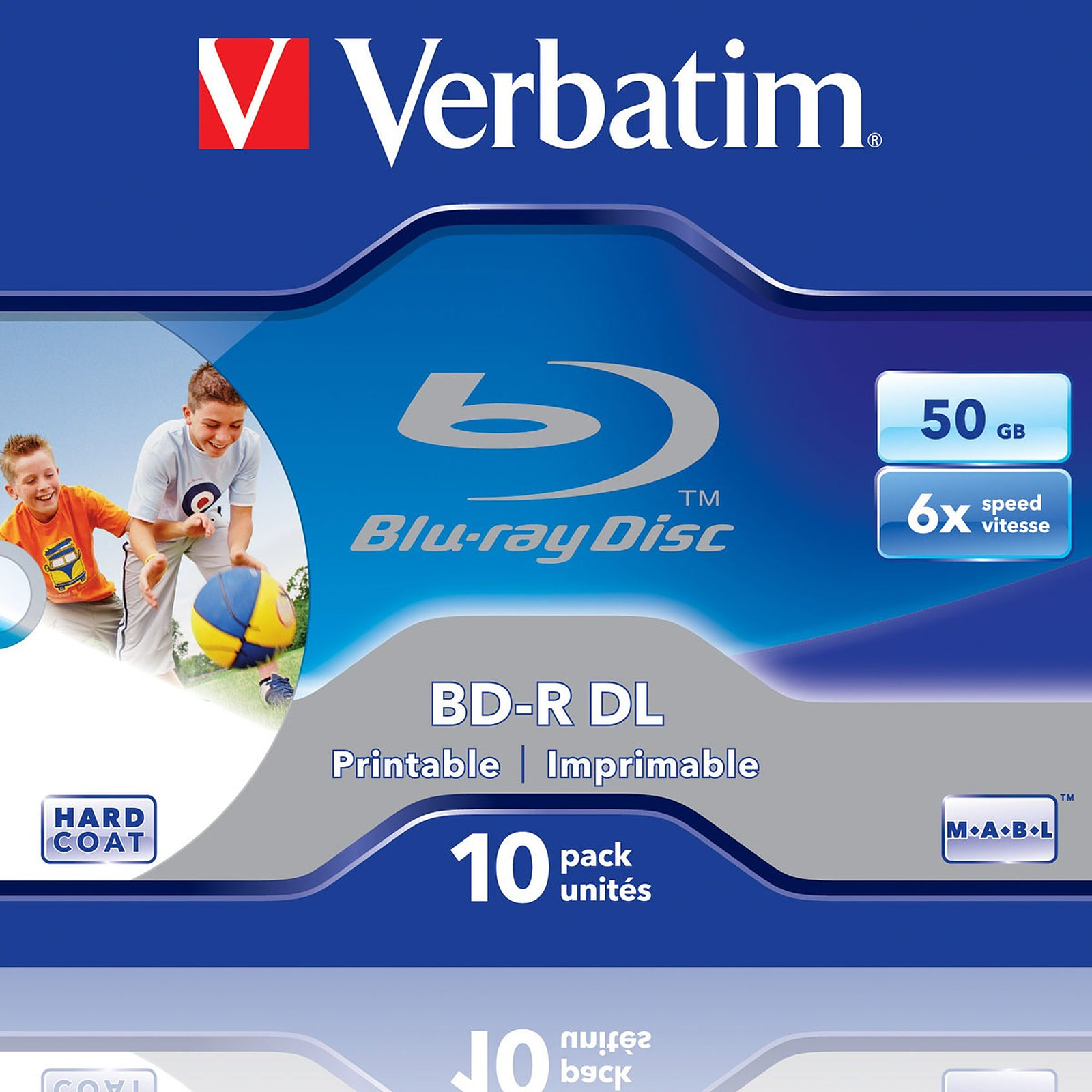 Verbatim BD-R DL 50 Go 6x imprimable (par 10, boite) - Blu-ray vierge Verbatim