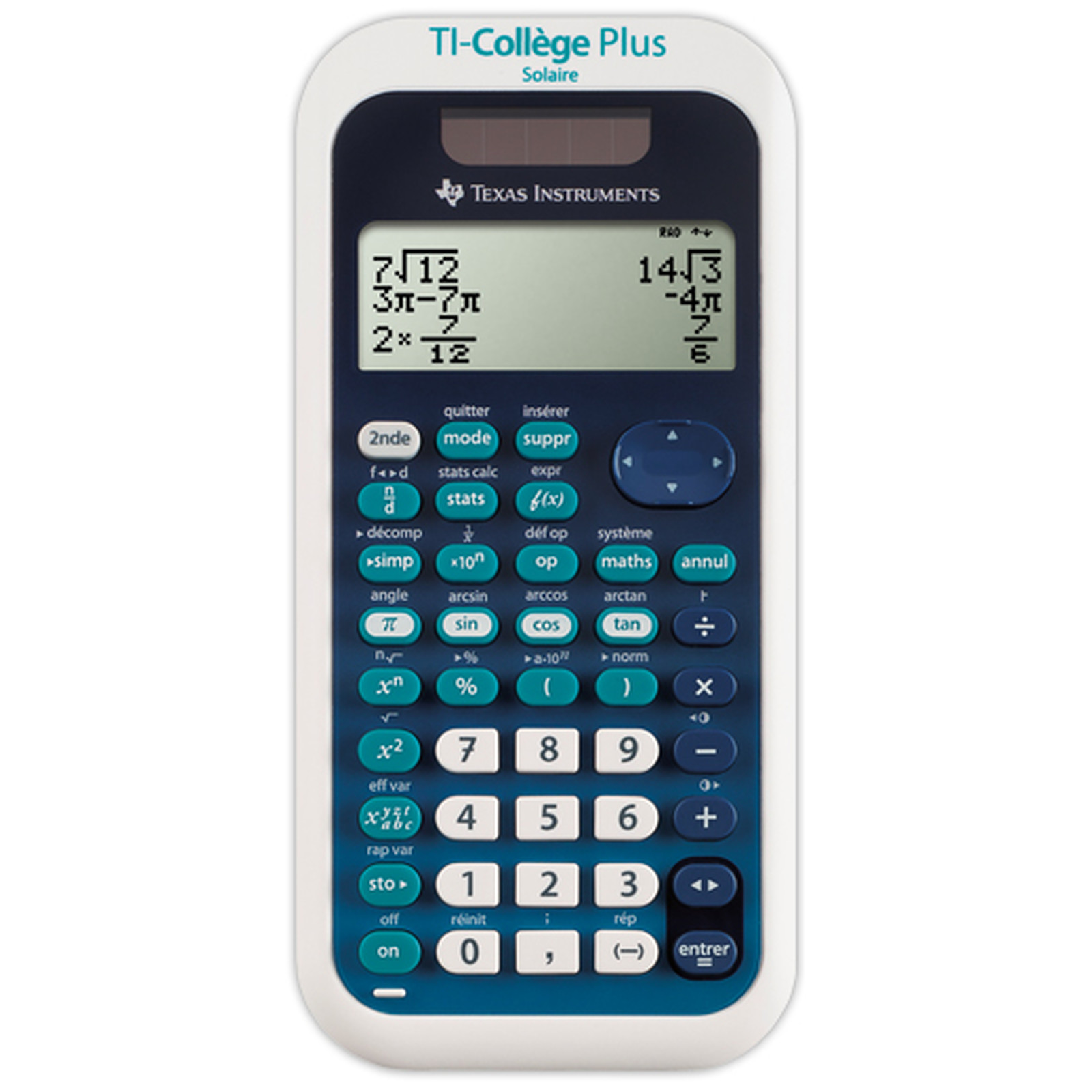 Texas Instruments TI Collège Plus Solaire - Calculatrice Texas Instruments