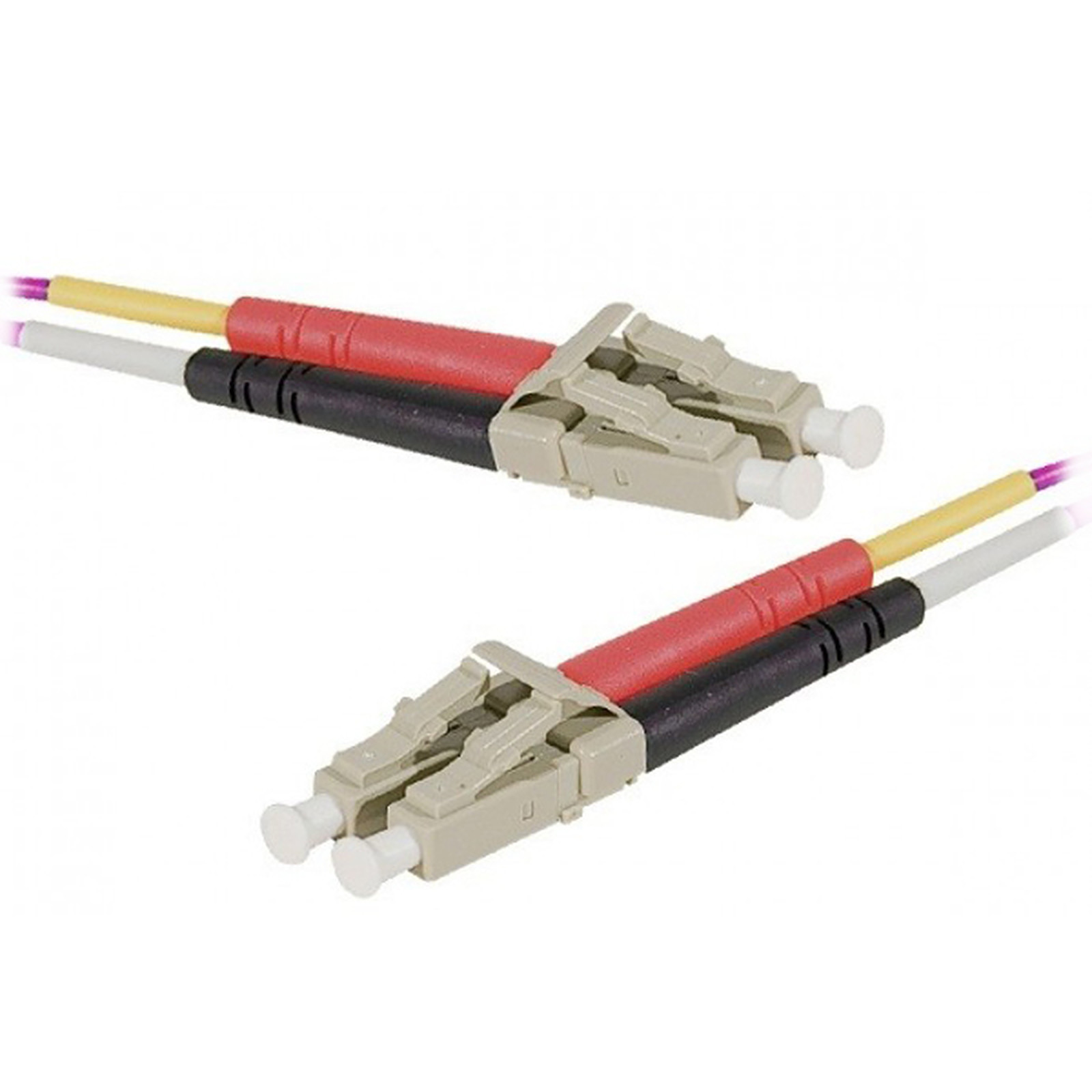 Jarretière optique duplex multimode 2mm OM4 LC-UPC/LC-UPC (5 mètres) - Cable fibre Optique Generique