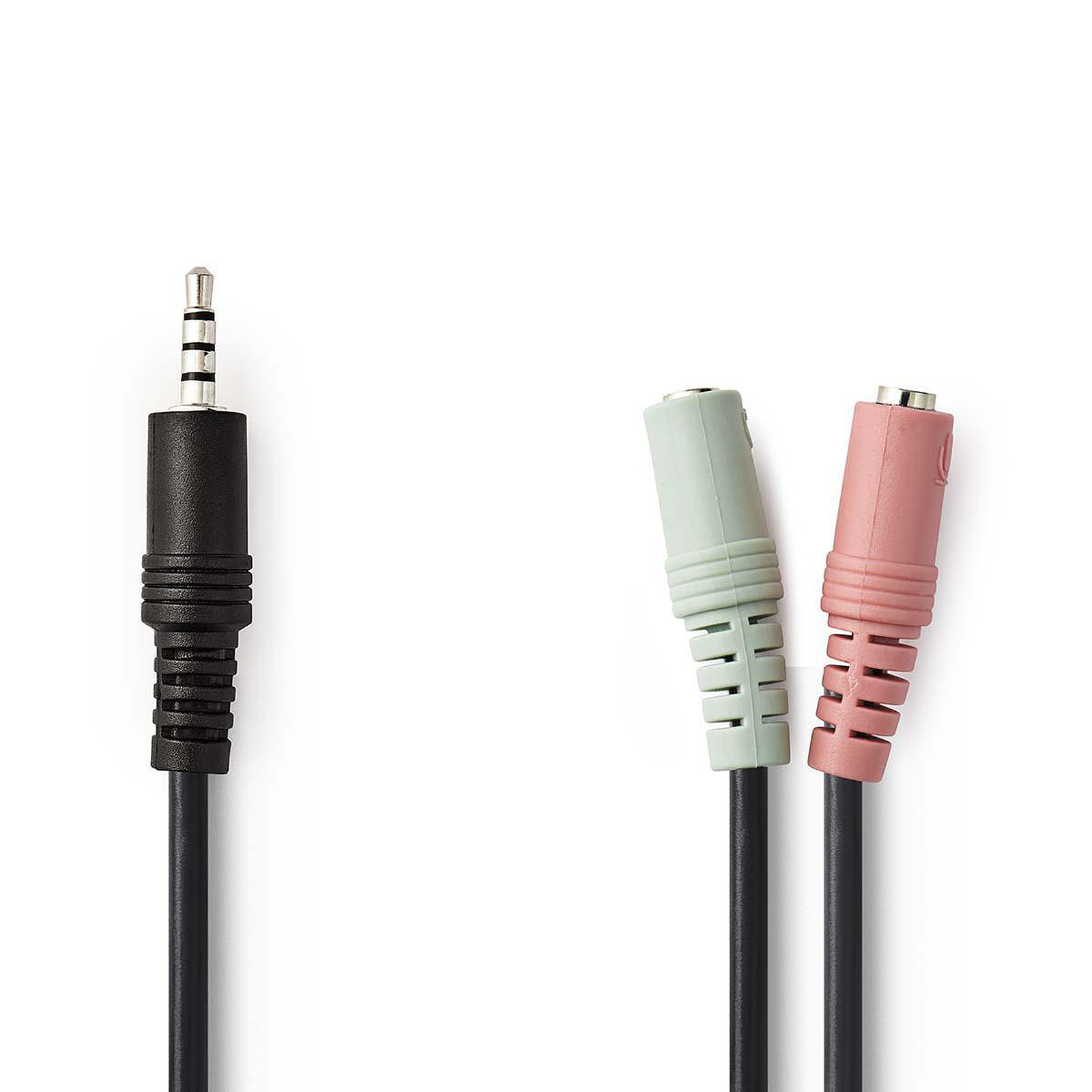 Nedis Cable Audio Stereo 1x Jack male 3.5 mm vers 2x Jack femelle 3.5 mm - Cable audio Jack NEDIS