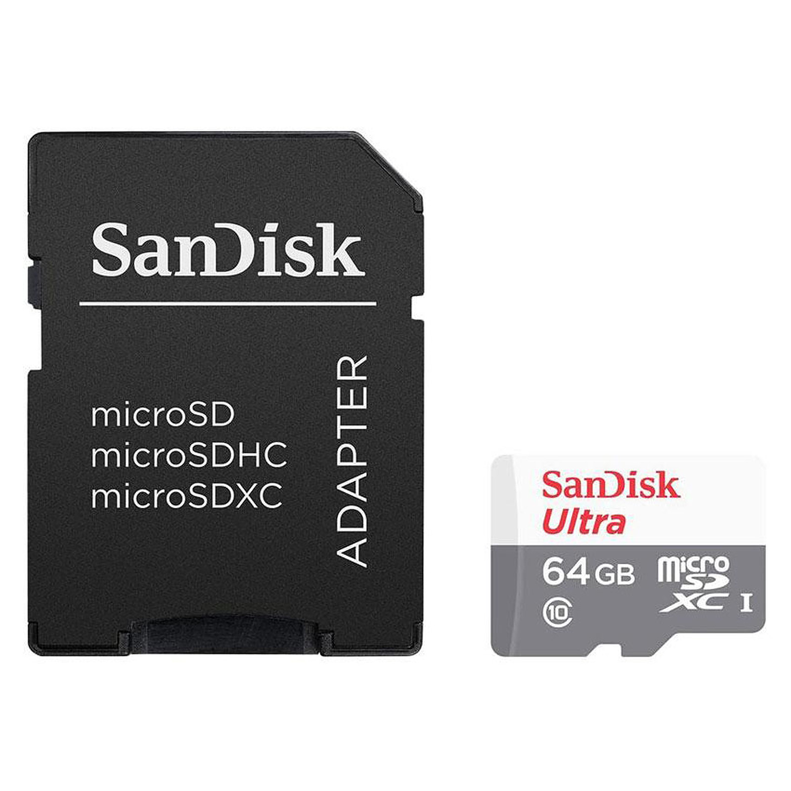 SanDisk Ultra microSDXC 64 Go + adaptateur SD - Carte memoire Sandisk