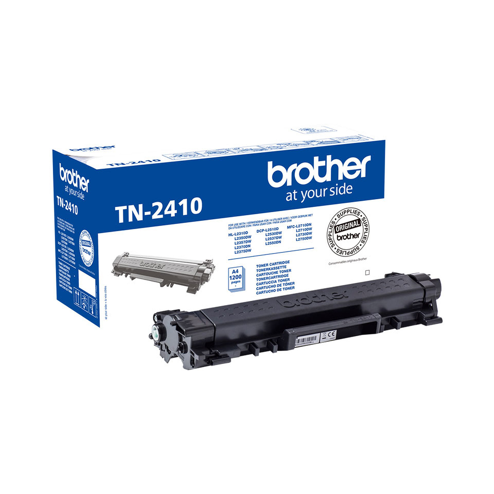 Brother TN-2410 (Noir) - Toner imprimante Brother - Occasion