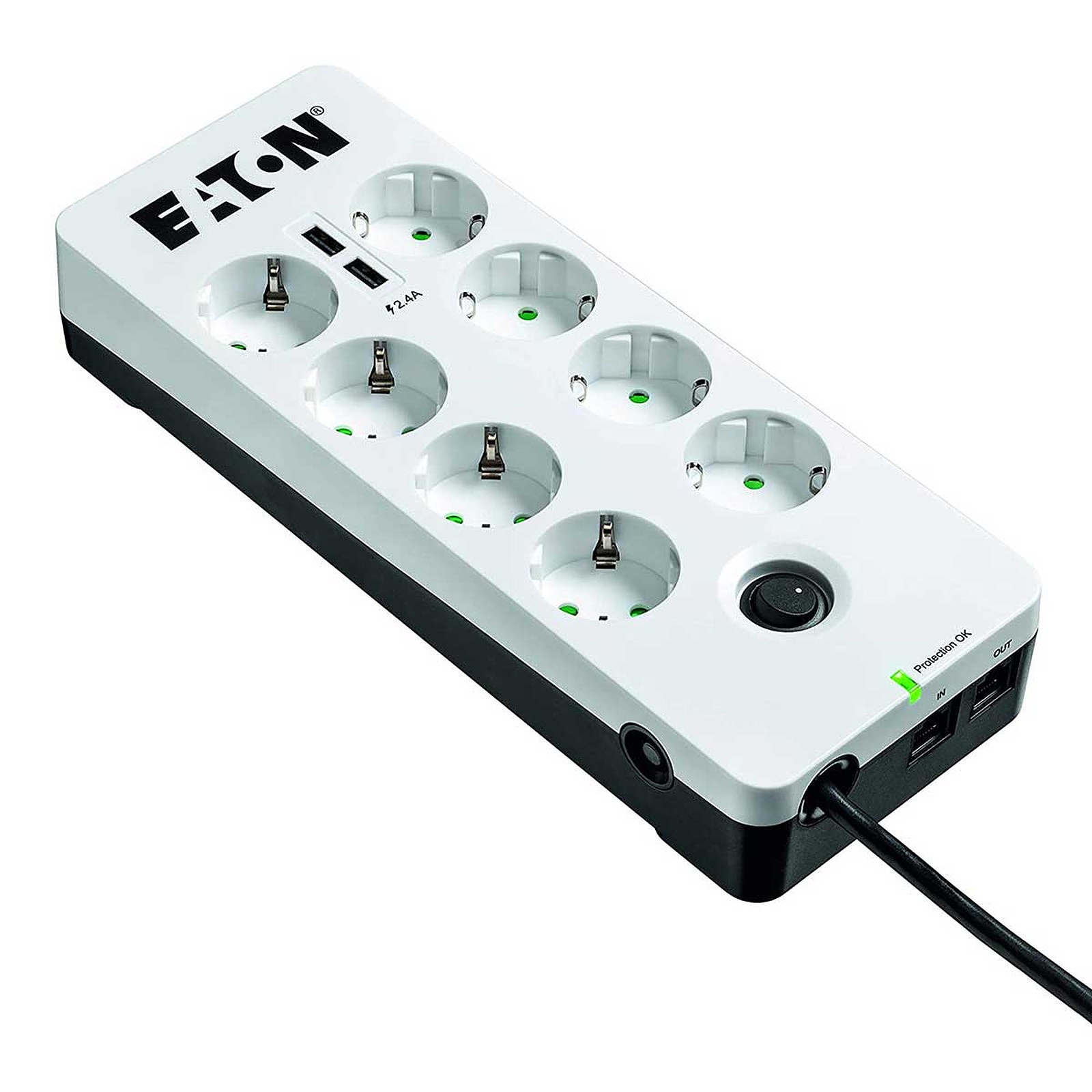 Eaton Protection Box 8 Tel USB DIN - Prise parafoudre Eaton