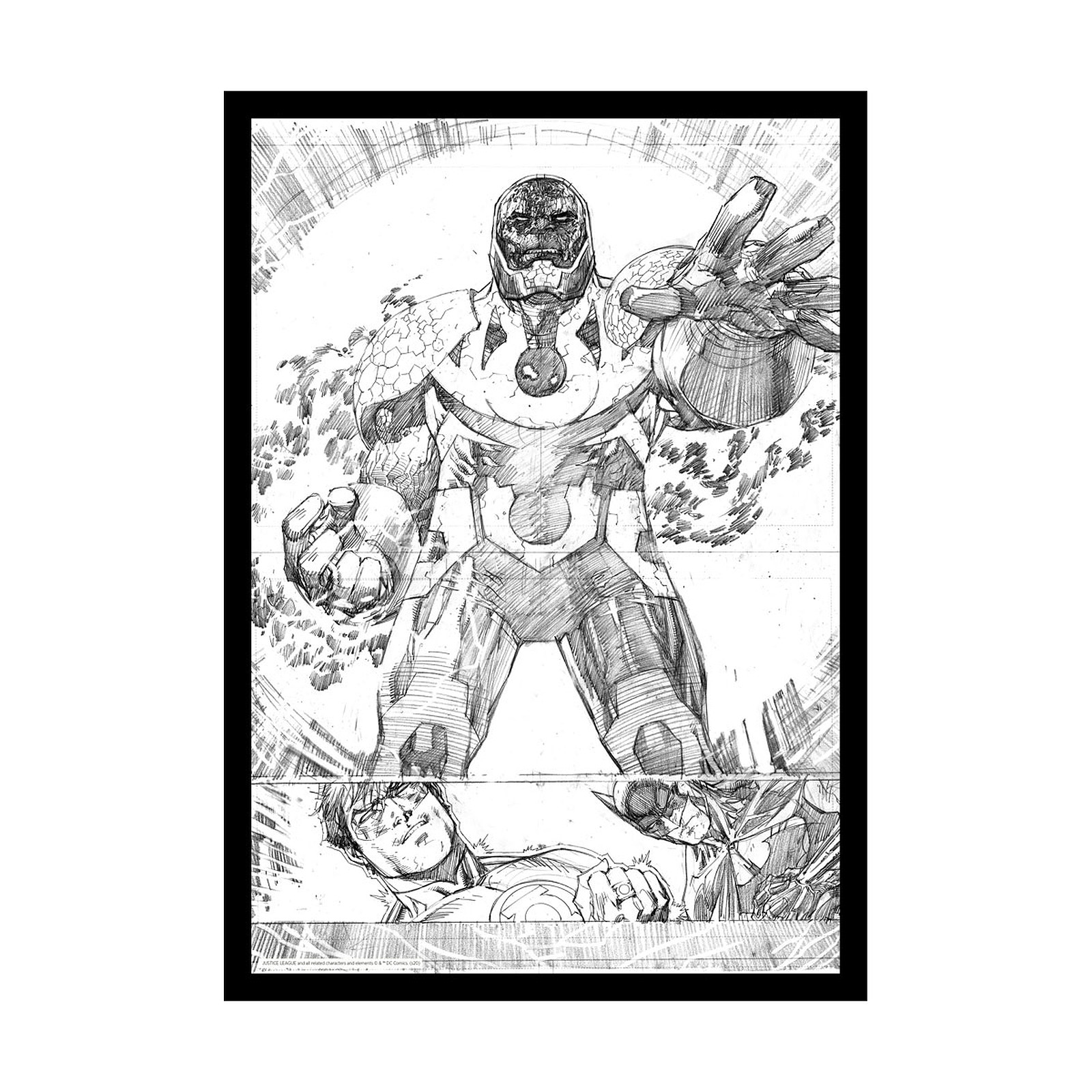 DC Comics - Lithographie Darkseid Comic Book Art Print 42 x 30 cm - Posters Fanattik