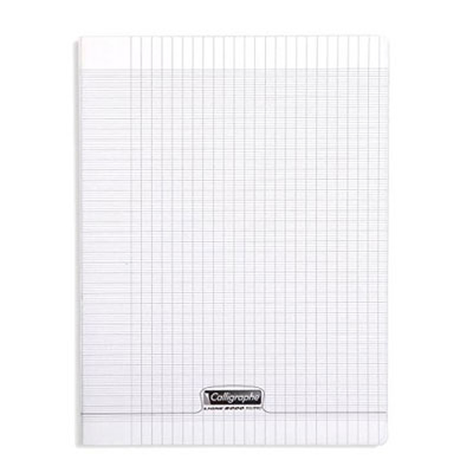 Calligraphe 8000 Polypro Cahier 96 pages 24 x 32 cm seyes grands carreaux Incolore - Cahier Calligraphe