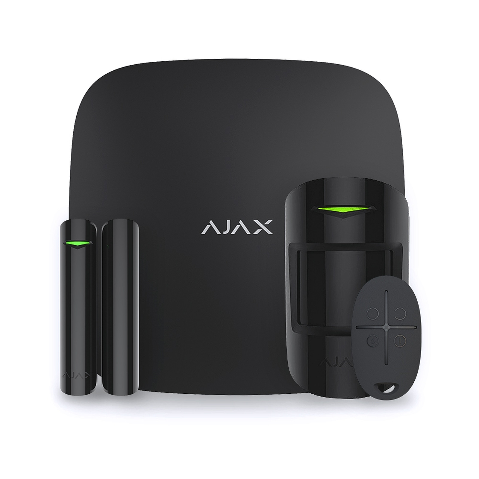 Ajax - Alarme maison StarterKit Plus noir - Kit alarme Ajax Systems