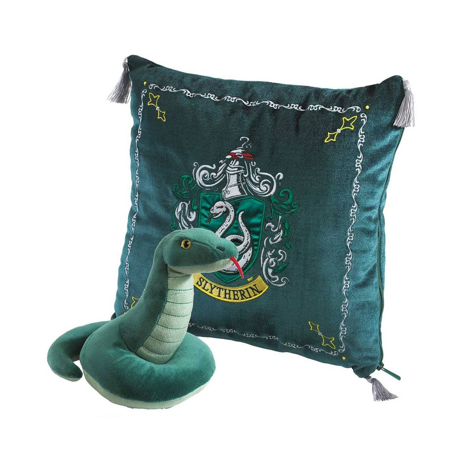 Harry Potter - Oreiller avec peluche House Mascot Slytherin - Peluches Noble Collection