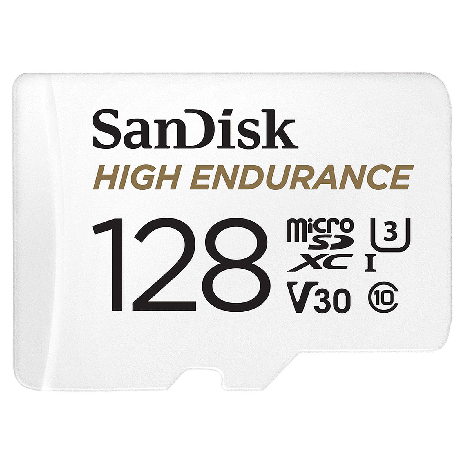 SanDisk High Endurance microSDXC UHS-I U3 V30 128 Go + Adaptateur SD - Carte memoire Sandisk