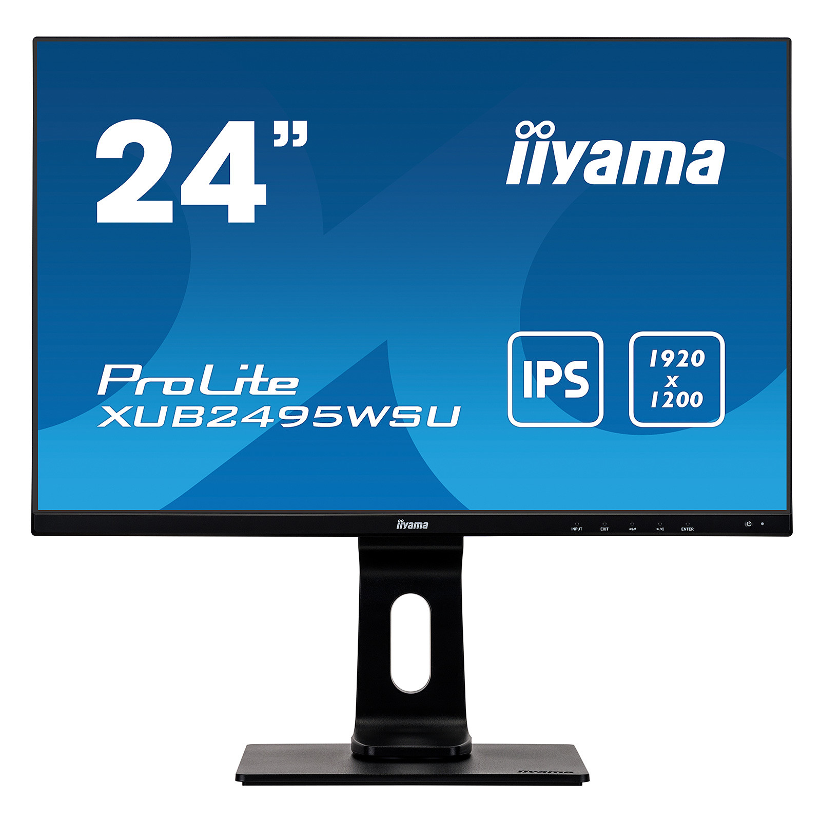 iiyama 24.1" LED - ProLite XUB2495WSU-B3 - Ecran PC iiyama
