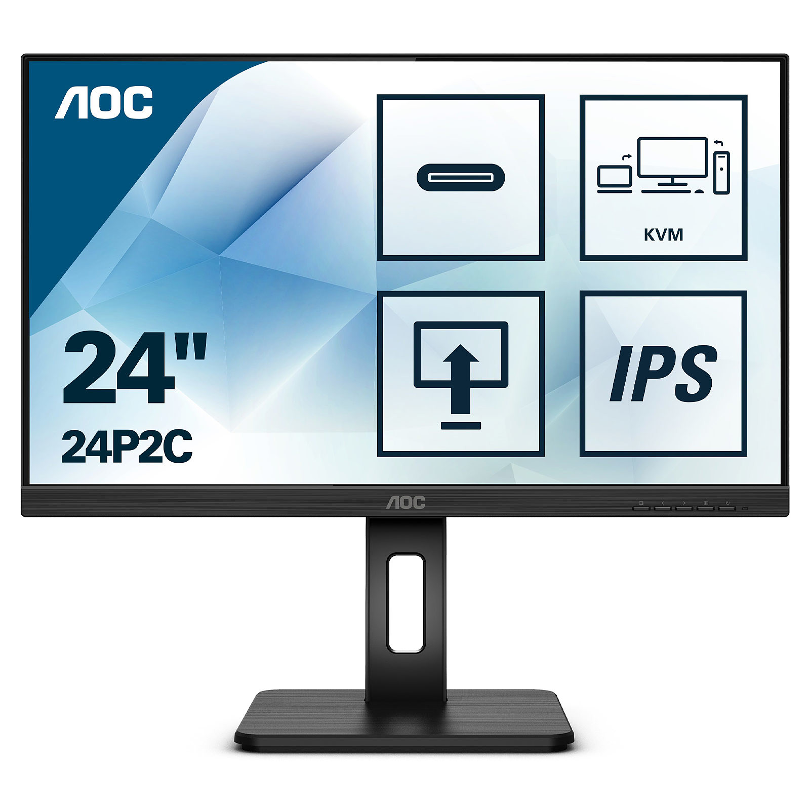 AOC 23.8" LED - 24P2C - Ecran PC AOC