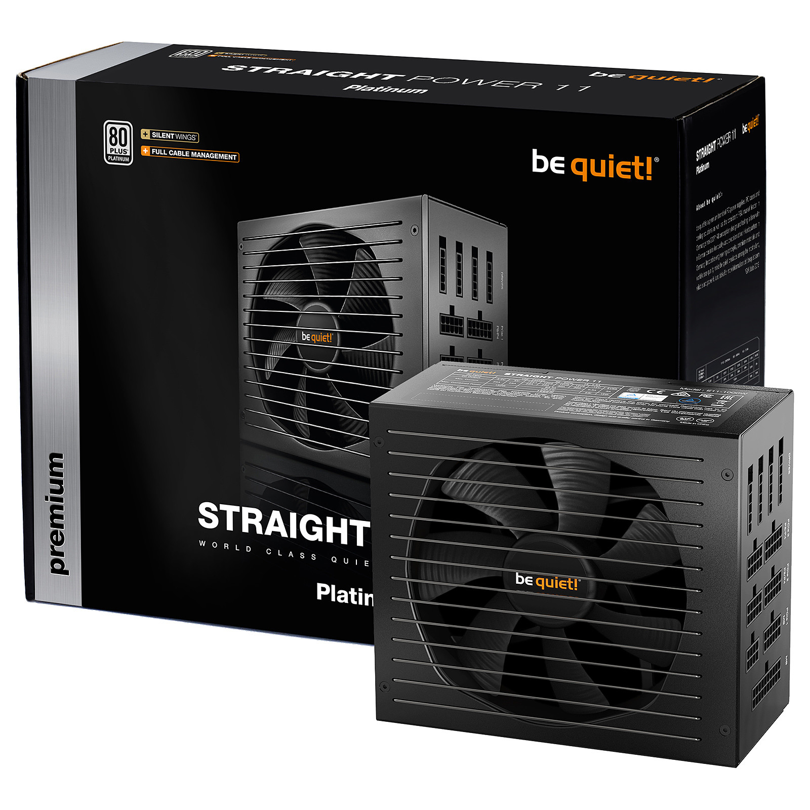 be quiet! Straight Power 11 1000W 80PLUS Platinum - Alimentation PC Be Quiet !