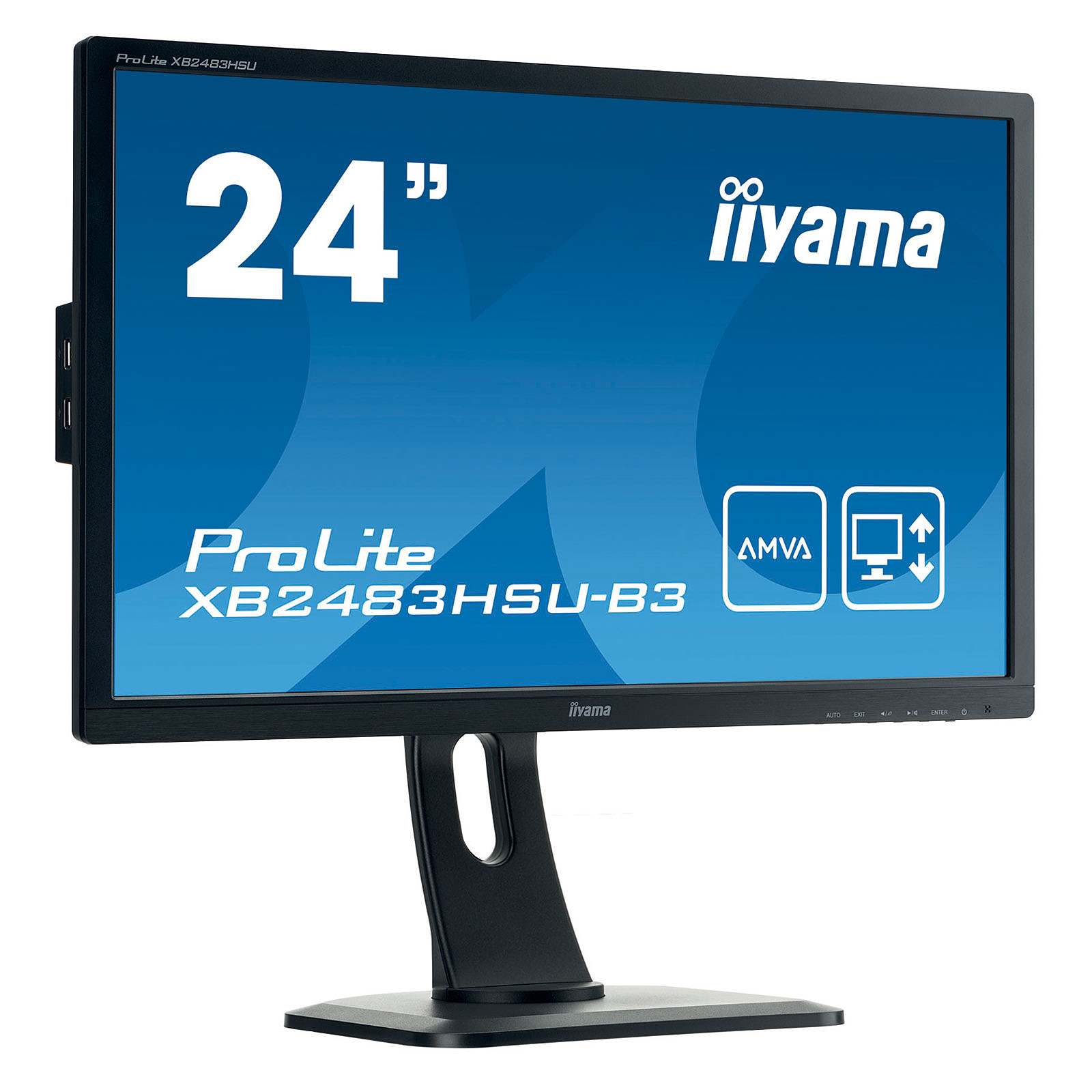 iiyama 24" LED - ProLite XB2483HSU-B3 - Ecran PC iiyama