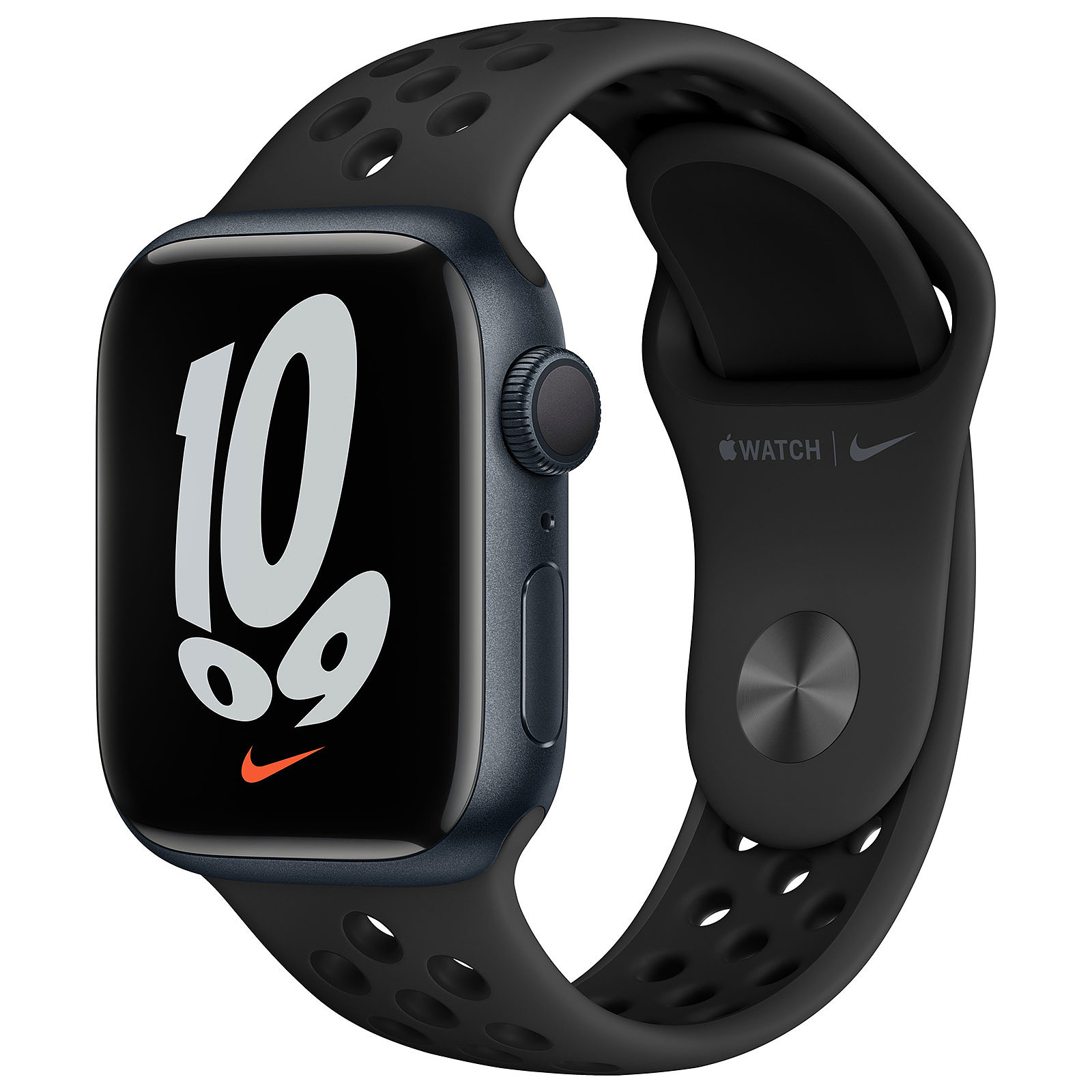 Apple Watch Nike Series 7 GPS Aluminium Minuit Bracelet Sport 41 mm - Montre connectee Apple
