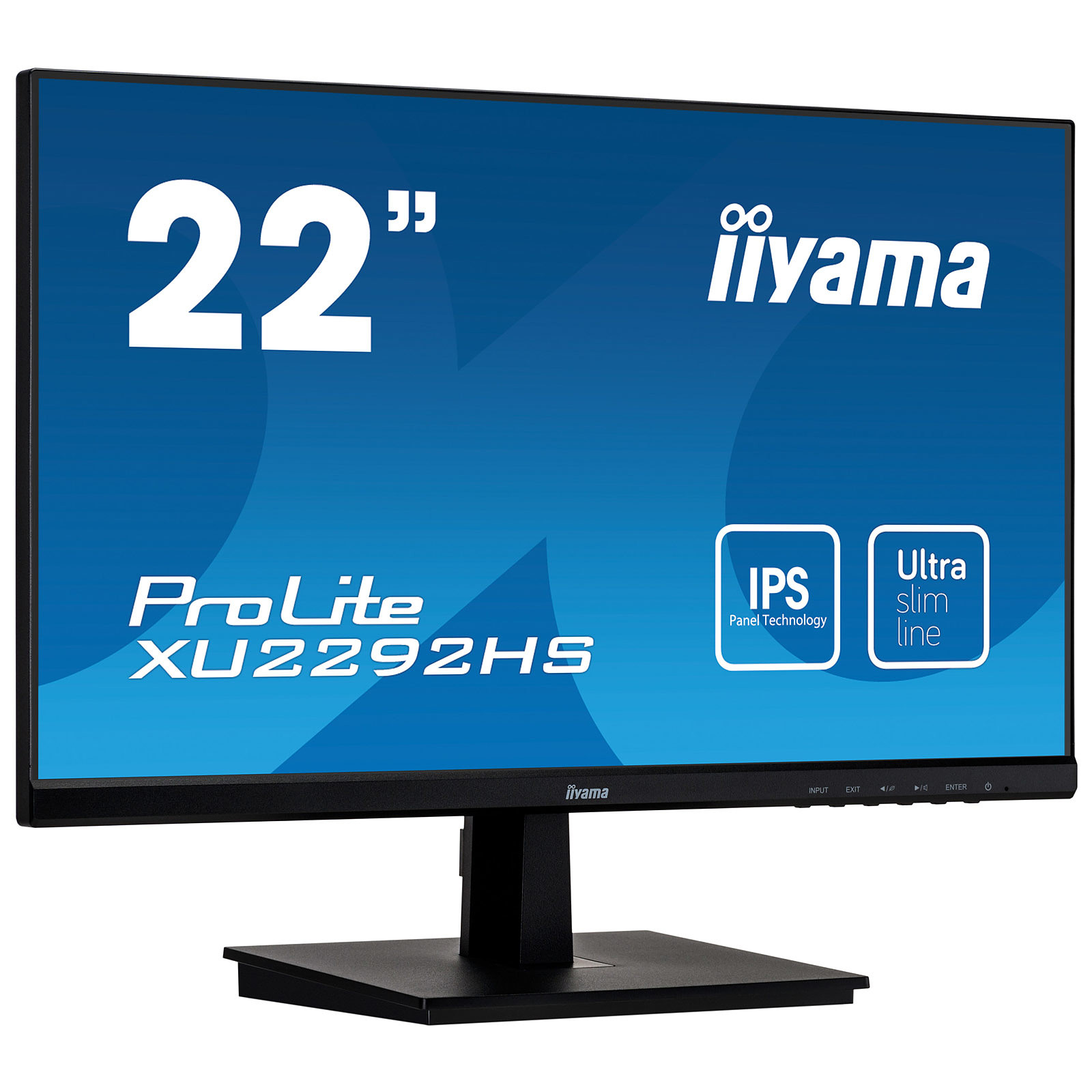 iiyama 21.5" LED - Prolite XU2292HS-B1 - Ecran PC iiyama