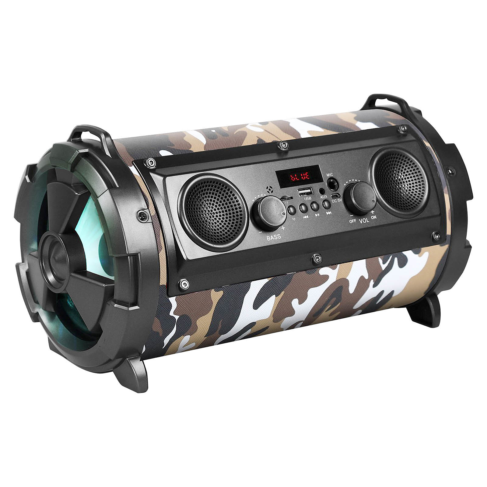 Avizar Enceinte Bluetooth SoundTube Karaoke Stereo LED 8H REBELTEC - Vert - Enceinte Bluetooth Avizar