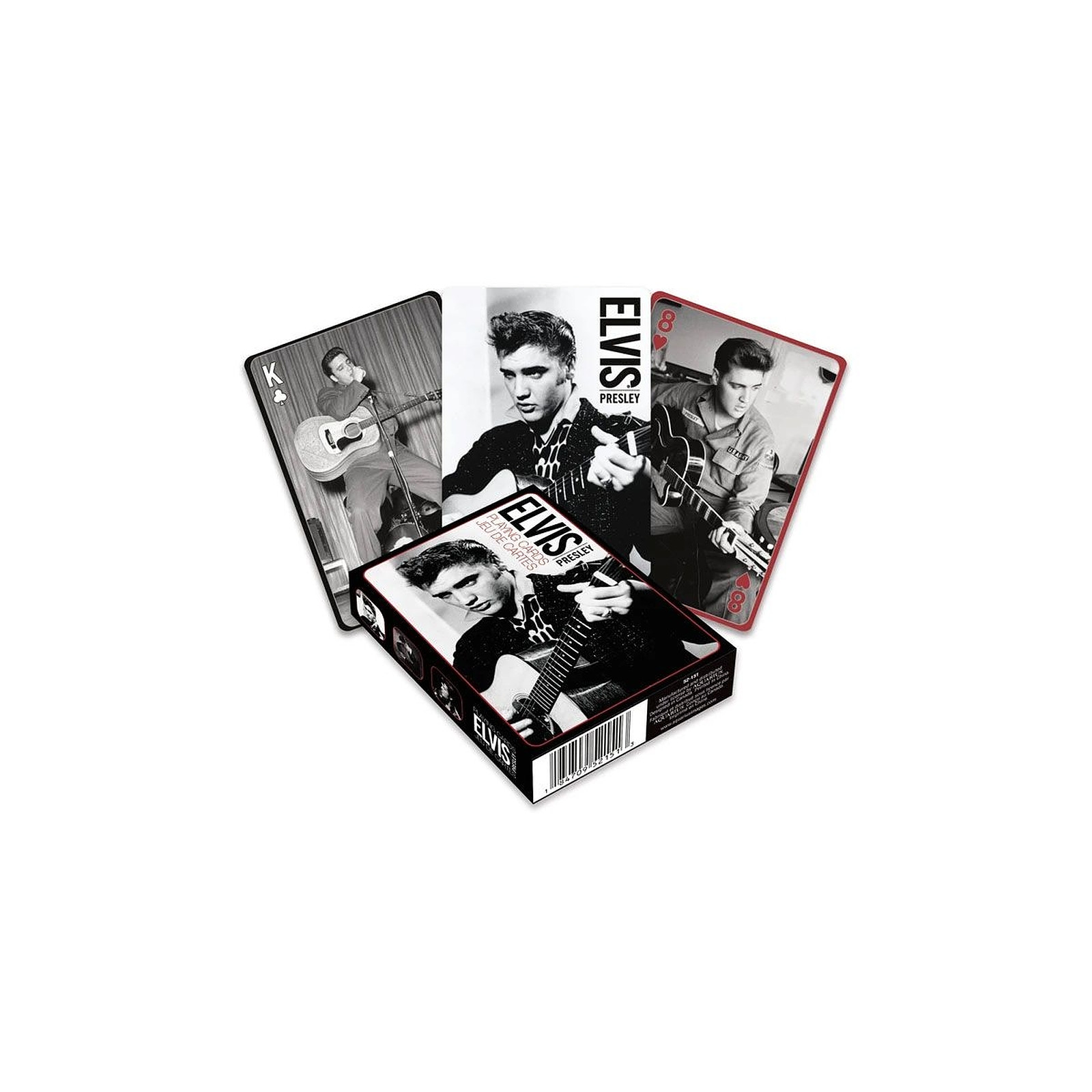 Elvis Presley - Jeu de cartes a  jouer Elvis Presley Black & White - Jeux de cartes DIVERS