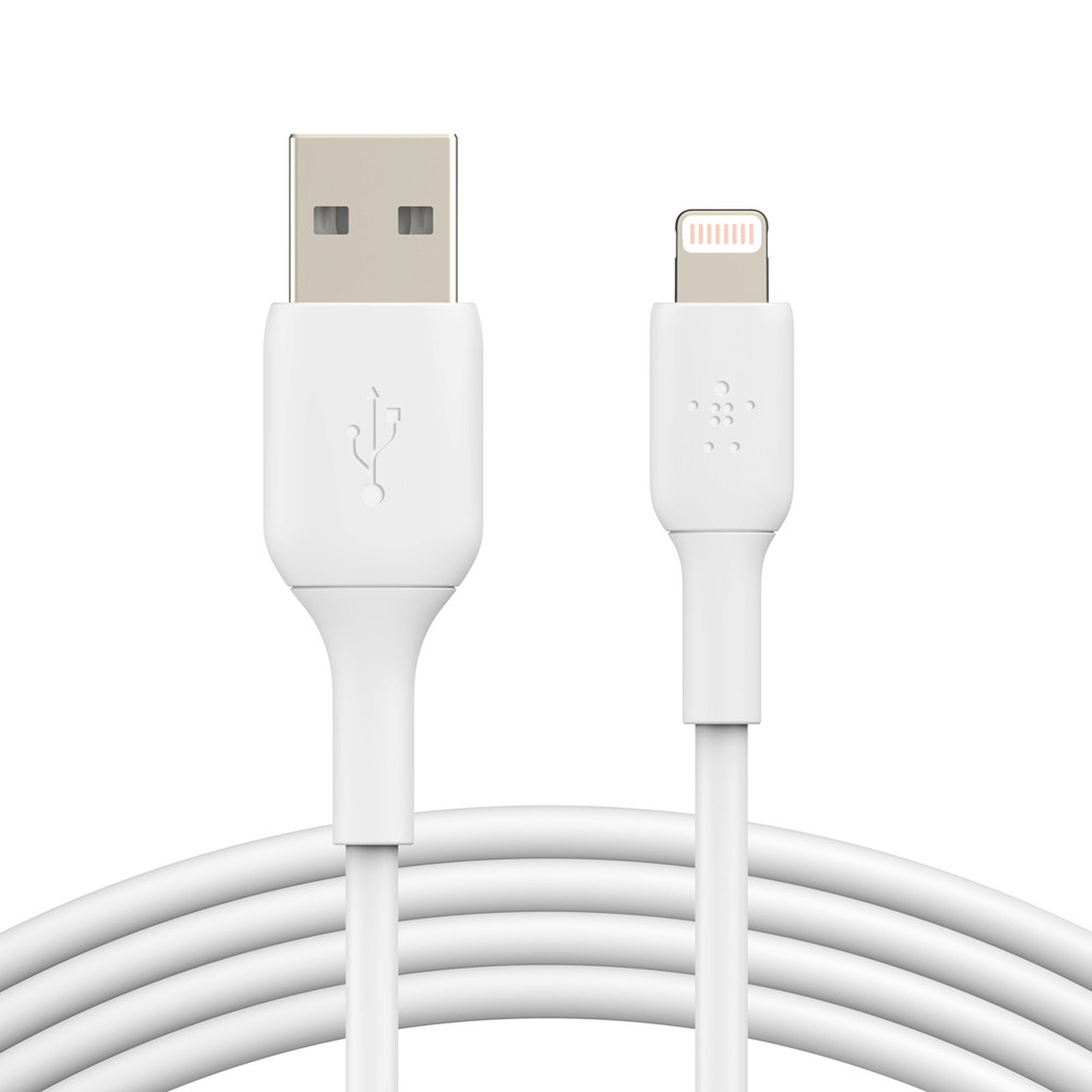 Belkin Cable USB-A vers Lightning MFI (blanc) - 3 m - Accessoires Apple Belkin