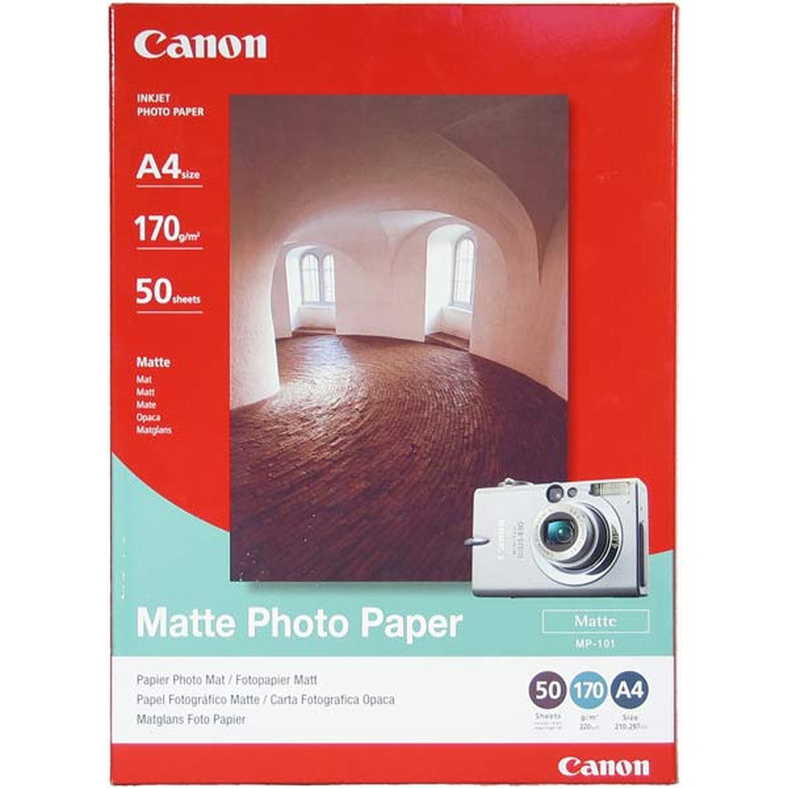Canon MP-101 - Papier photo mat (A4 50 feuilles) - Papier imprimante Canon