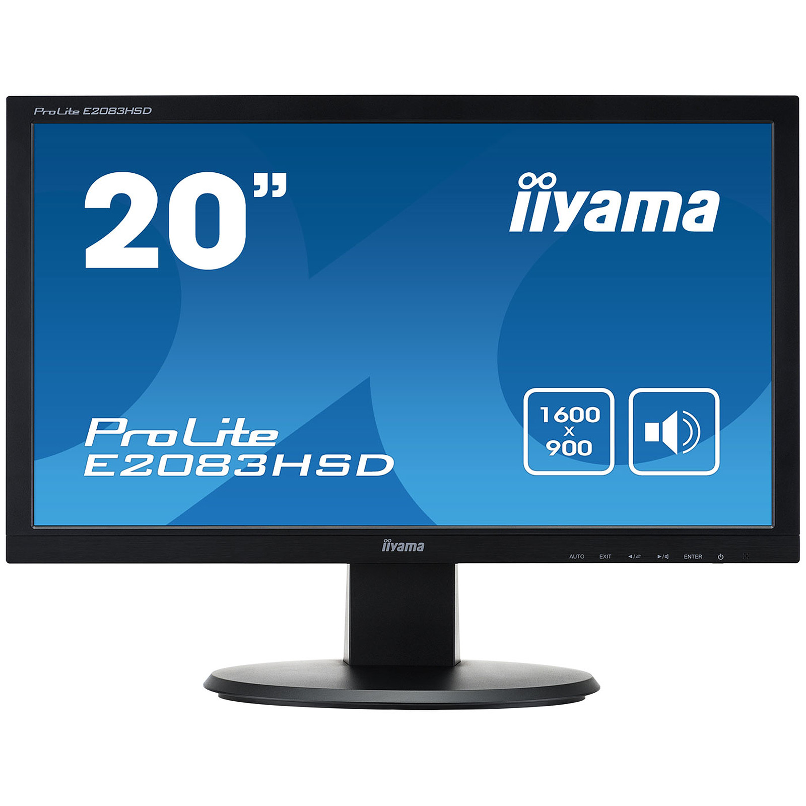 iiyama 19.5" LED - ProLite E2083HSD-B1 - Ecran PC iiyama