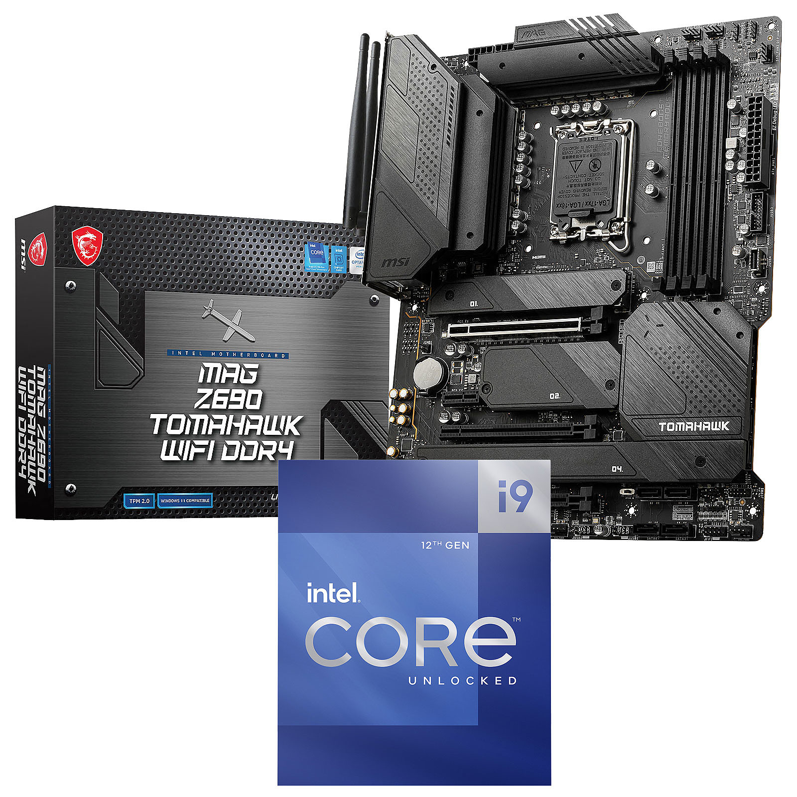 Kit Upgrade PC Core i9-12900K MSI MAG Z690 TOMAHAWK WIFI DDR4 - Kit upgrade PC MSI