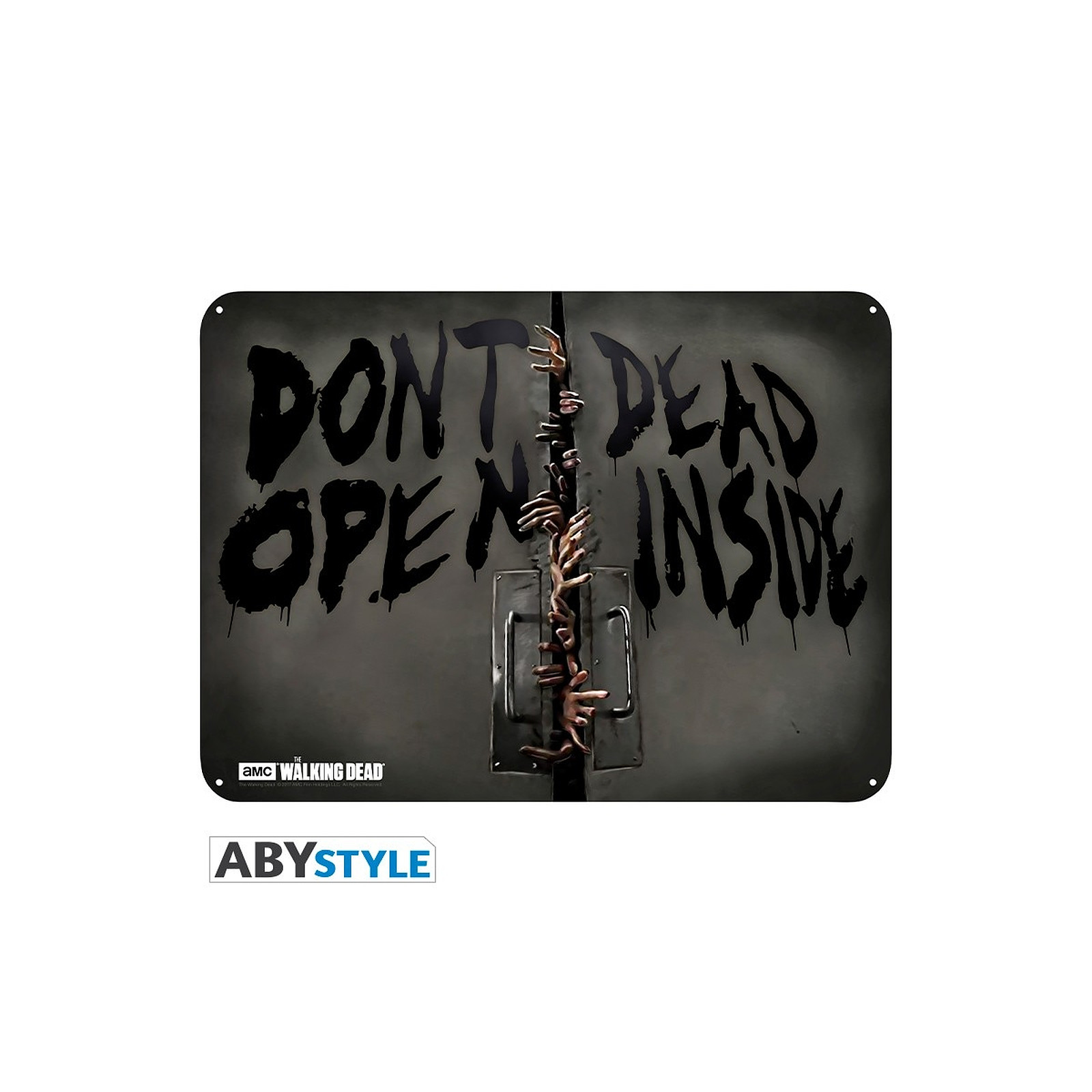 The Walking Dead - Plaque metal Zombies (28x38) - Posters Abystyle