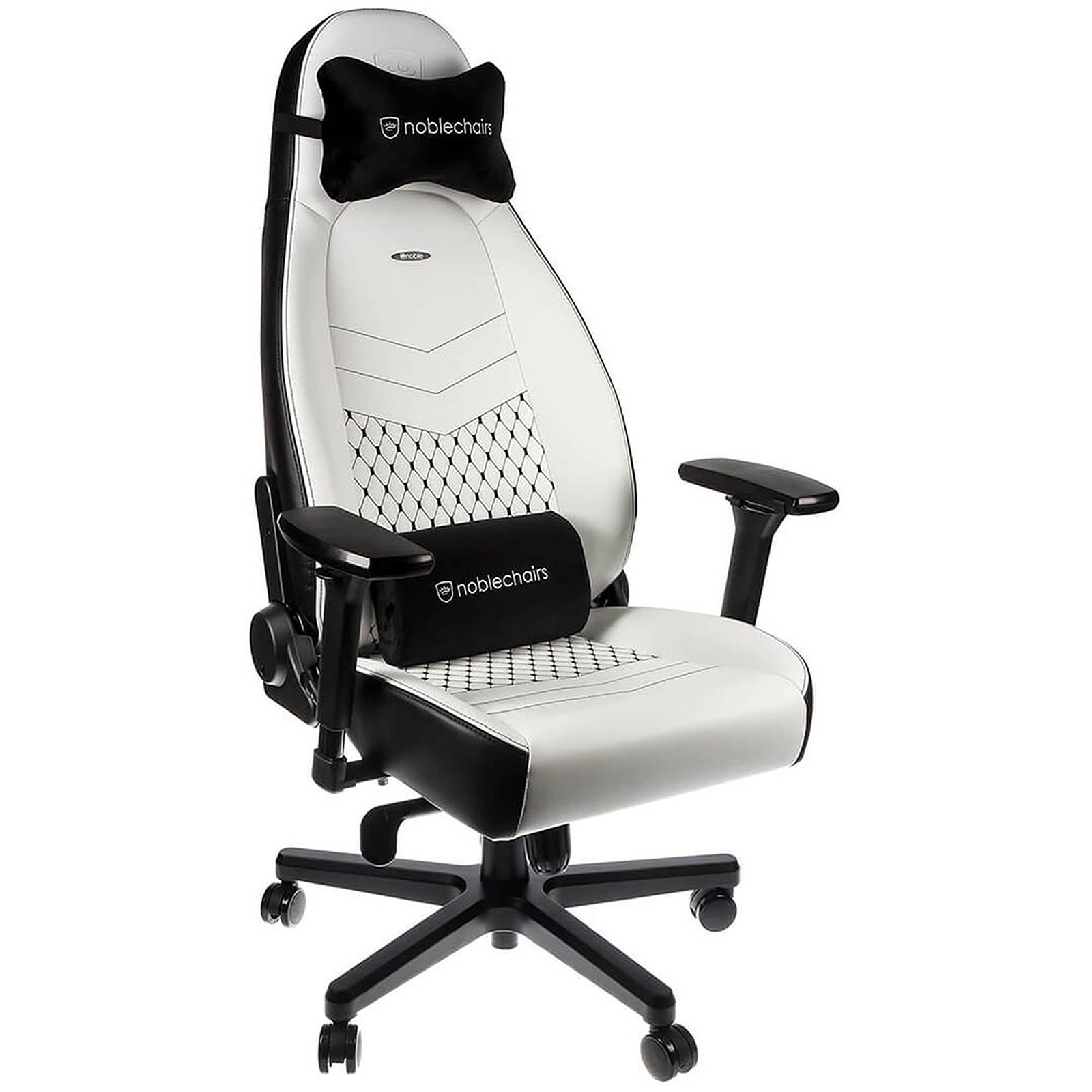 Noblechairs Icon (blanc/noir) - Fauteuil gamer Noblechairs