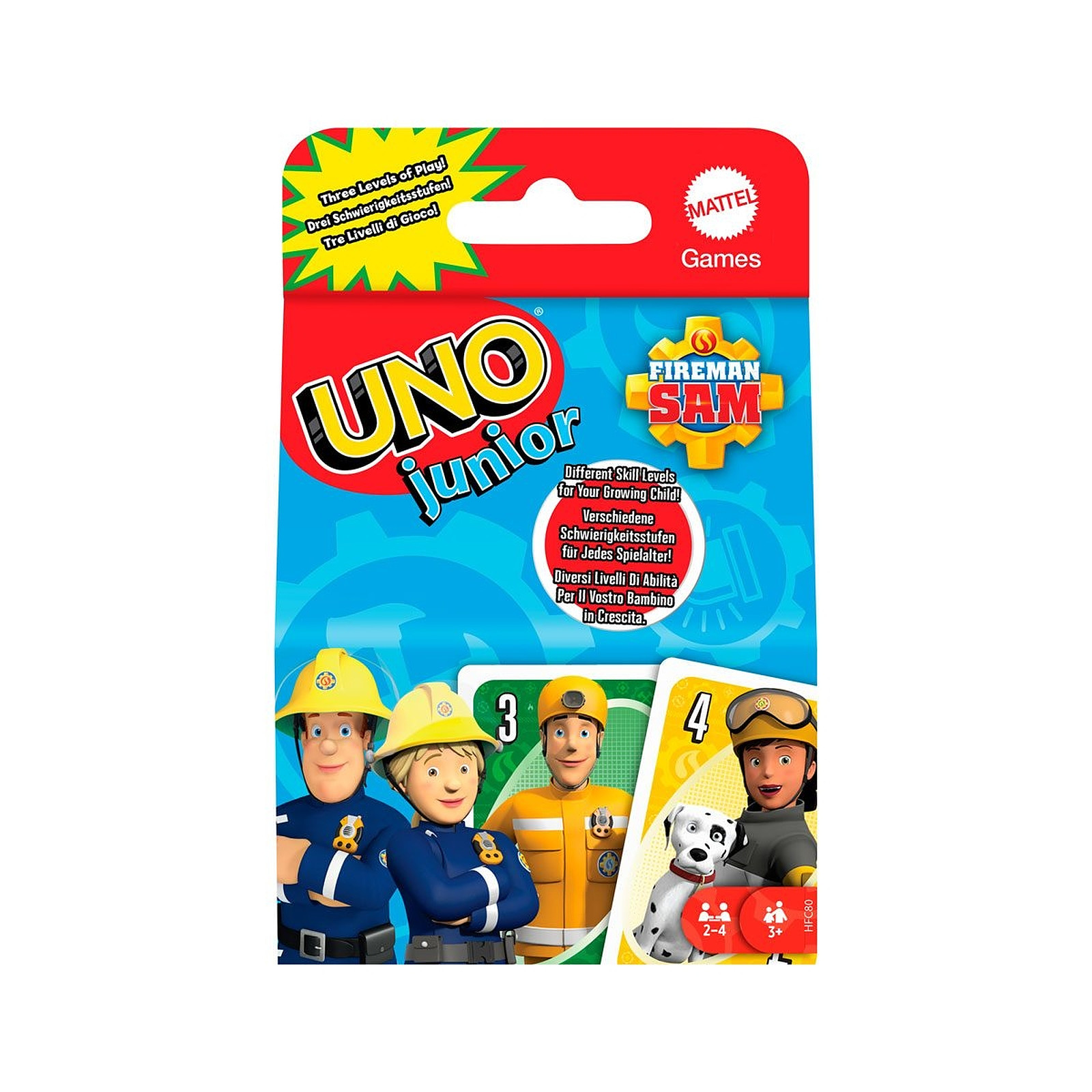Sam le pompier - Jeu de cartes UNO Junior - Jeux de cartes Mattel