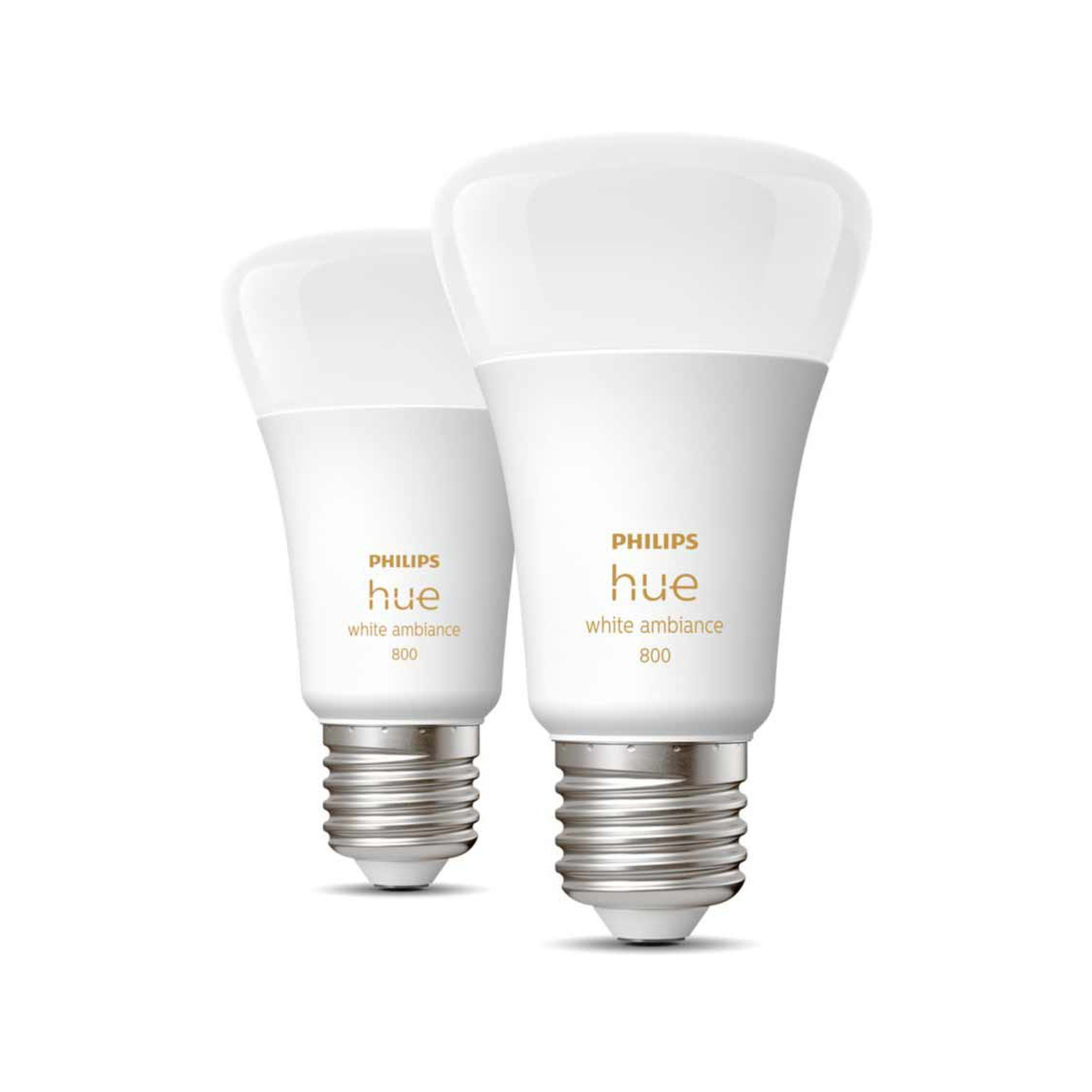 Philips Hue White Ambiance E27 A60 6 W Bluetooth x 2 - Ampoule connectee Philips