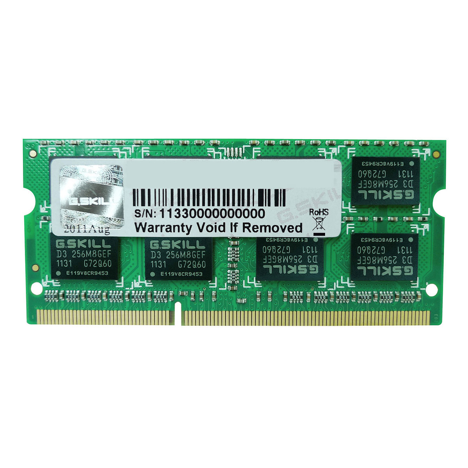 G.Skill SO-DIMM 8 Go DDR3 1600 MHz CL11 - Memoire PC G.Skill