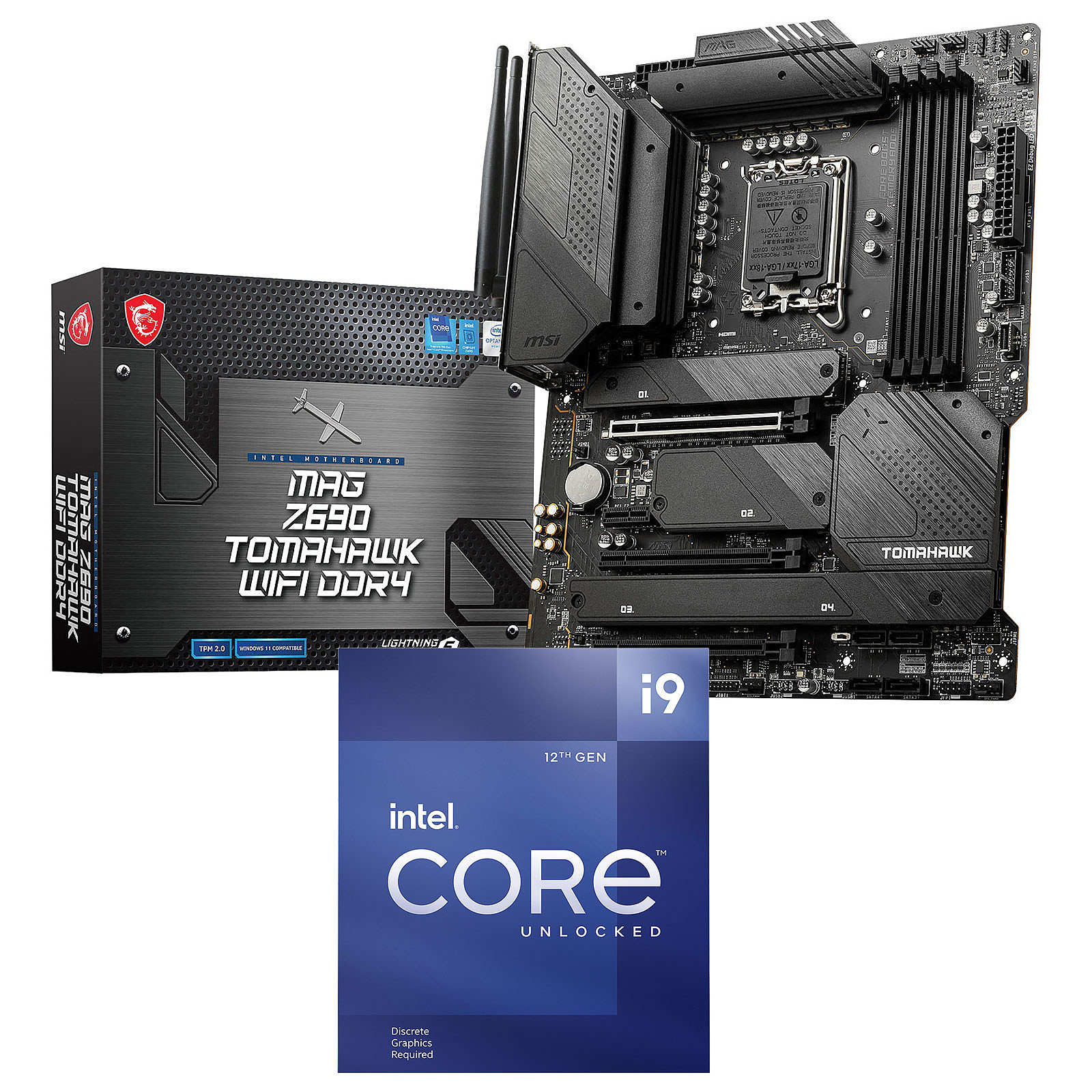 Kit Upgrade PC Core i9-12900KF MSI MAG Z690 TOMAHAWK WIFI DDR4 - Kit upgrade PC MSI
