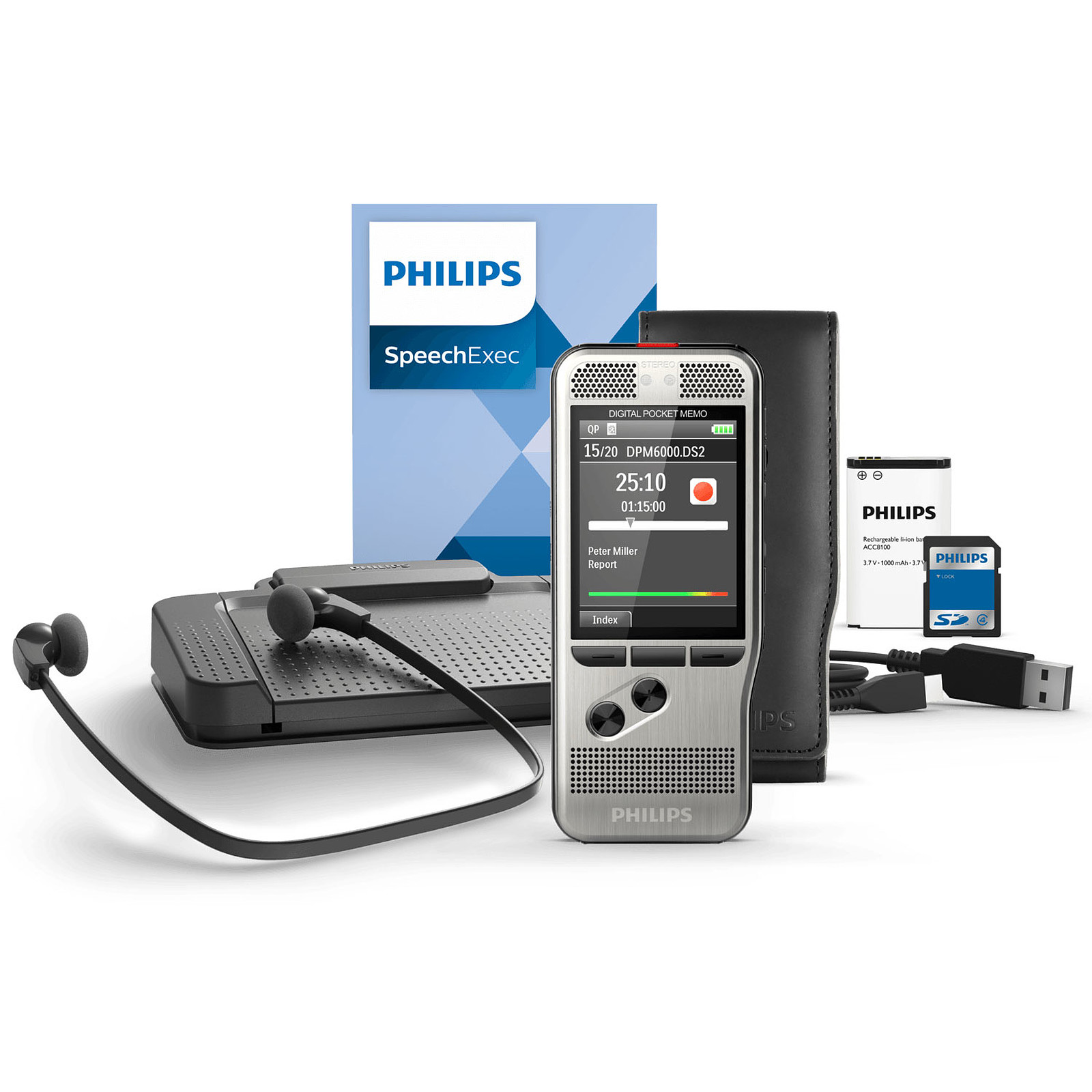 Philips DPM6700 Starter Kit - Dictaphone Philips