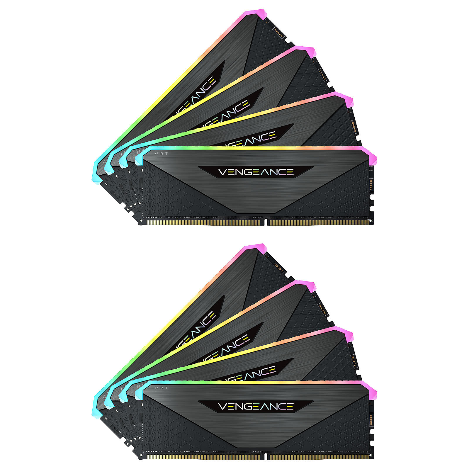 Corsair Vengeance RGB RT 256 Go (8 x 32 Go) DDR4 3200 MHz CL16 - Memoire PC Corsair