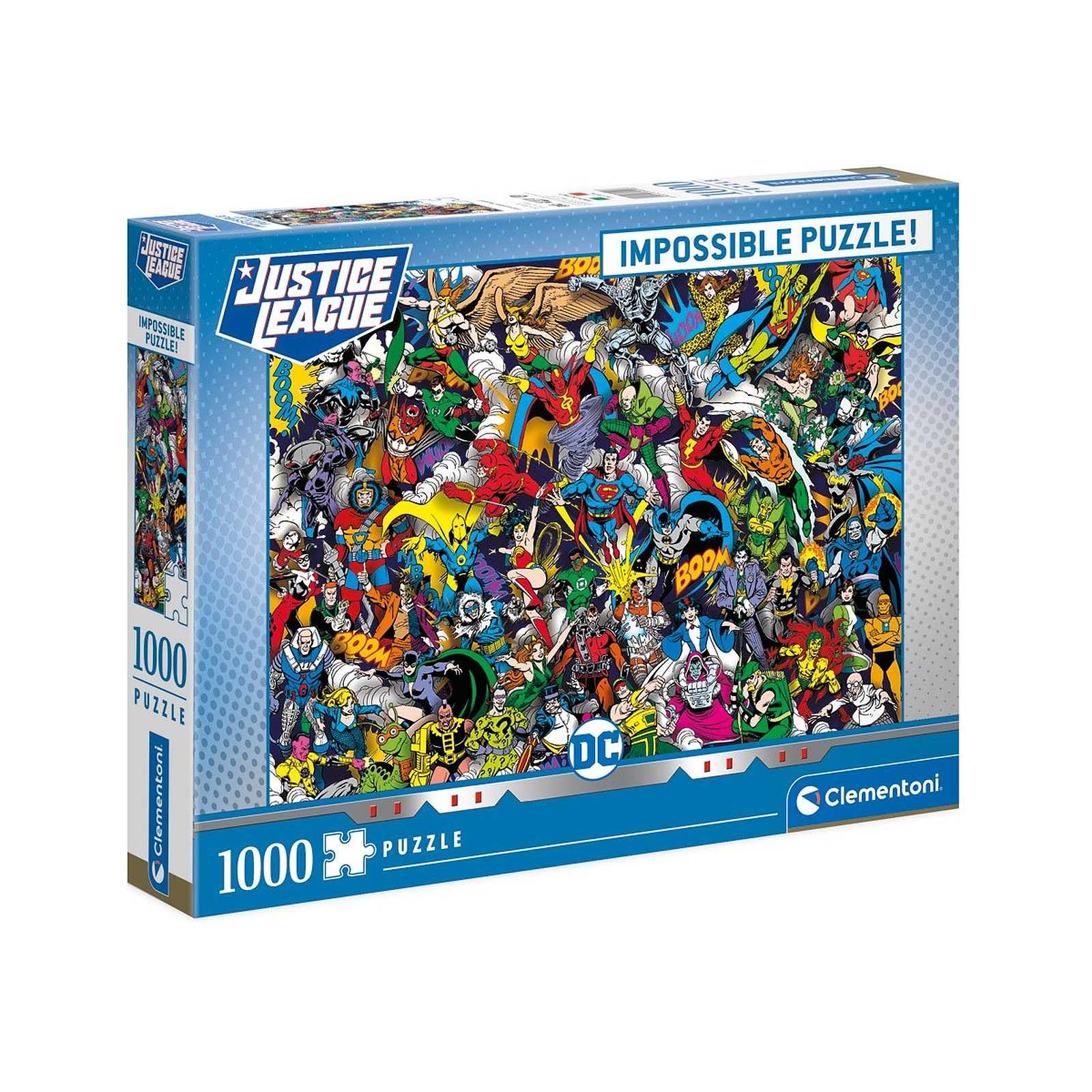 DC Comics - Impossible puzzle Justice League (1000 pièces) - Puzzle Clementoni
