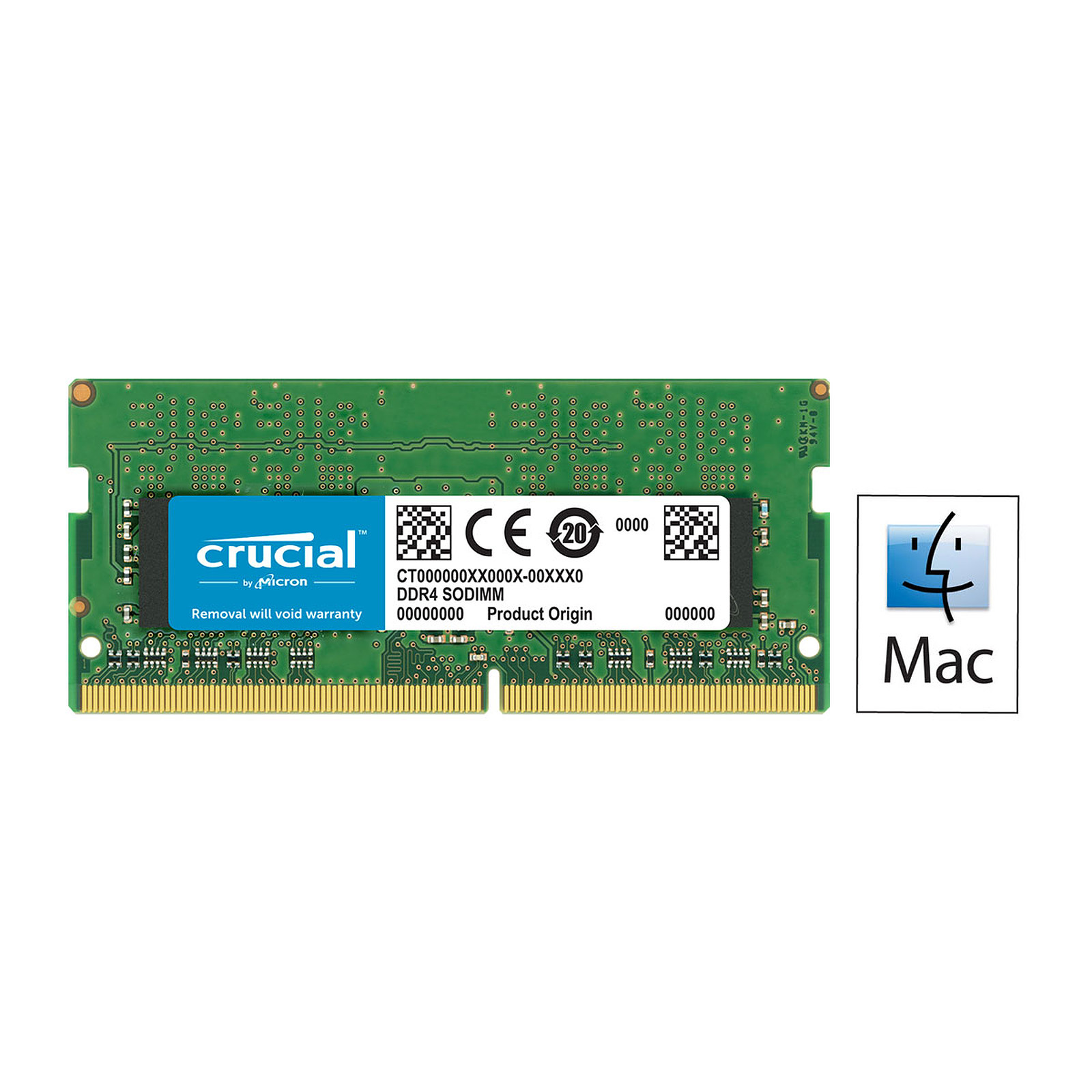 Crucial for Mac SO-DIMM DDR4 16 Go 2400 MHz CL17 - Memoire PC Crucial