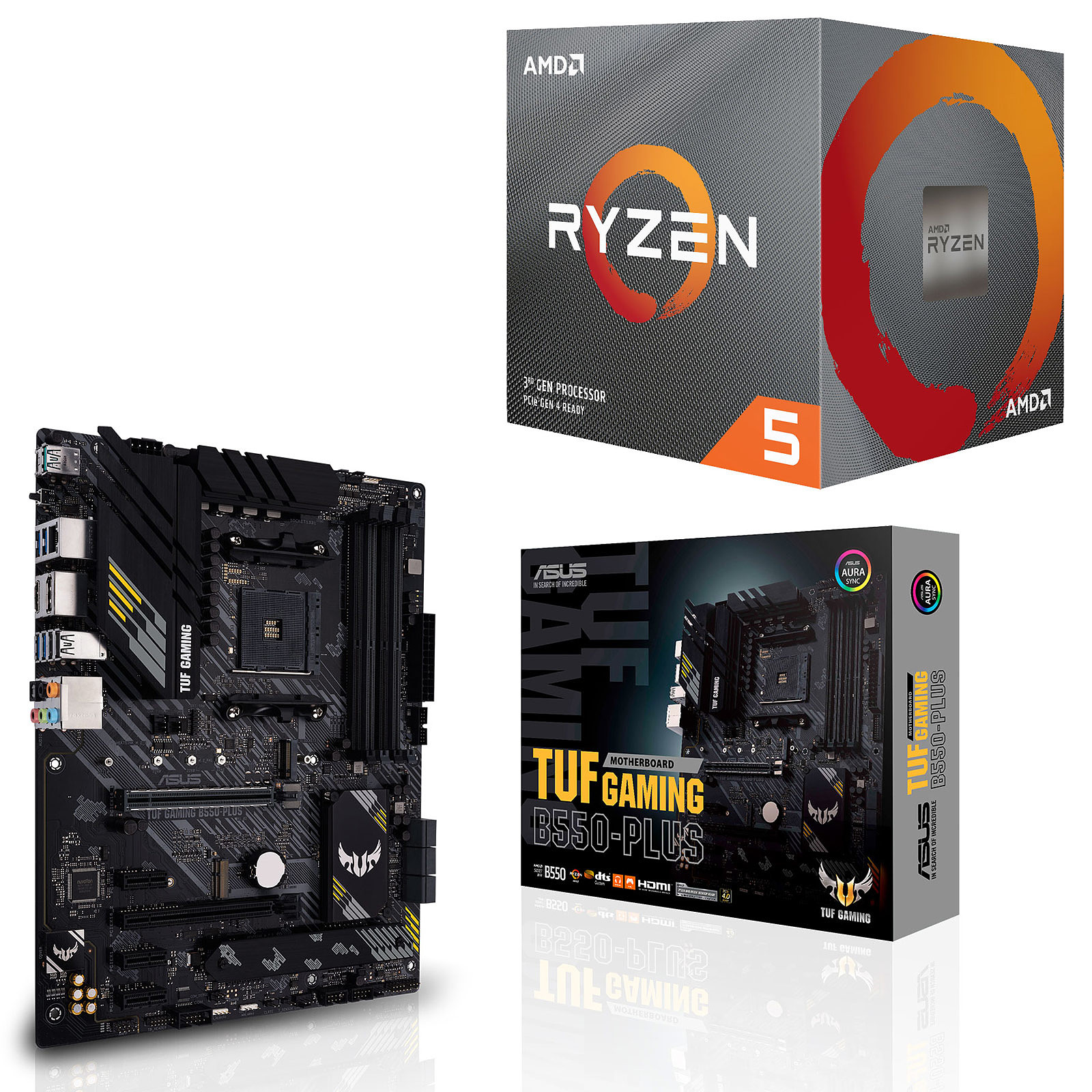 Kit Upgrade PC AMD Ryzen 5 3600 ASUS TUF GAMING B550-PLUS - Kit upgrade PC ASUS