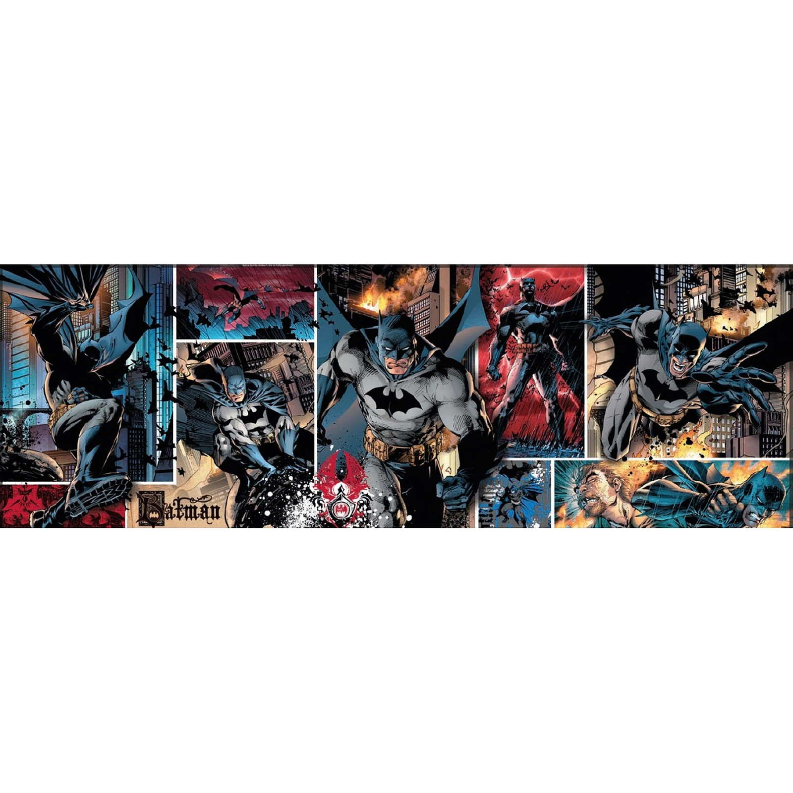 DC Comics - Puzzle Panorama Batman (1000 pièces) - Puzzle Clementoni