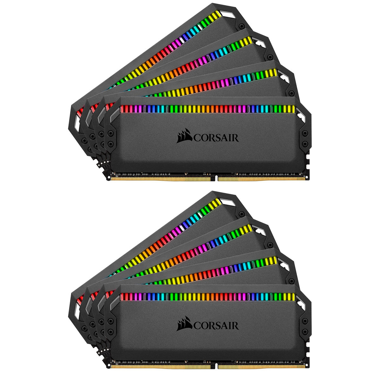 Corsair Dominator Platinum RGB 128 Go (8x 16Go) DDR4 3600 MHz CL18 - Memoire PC Corsair