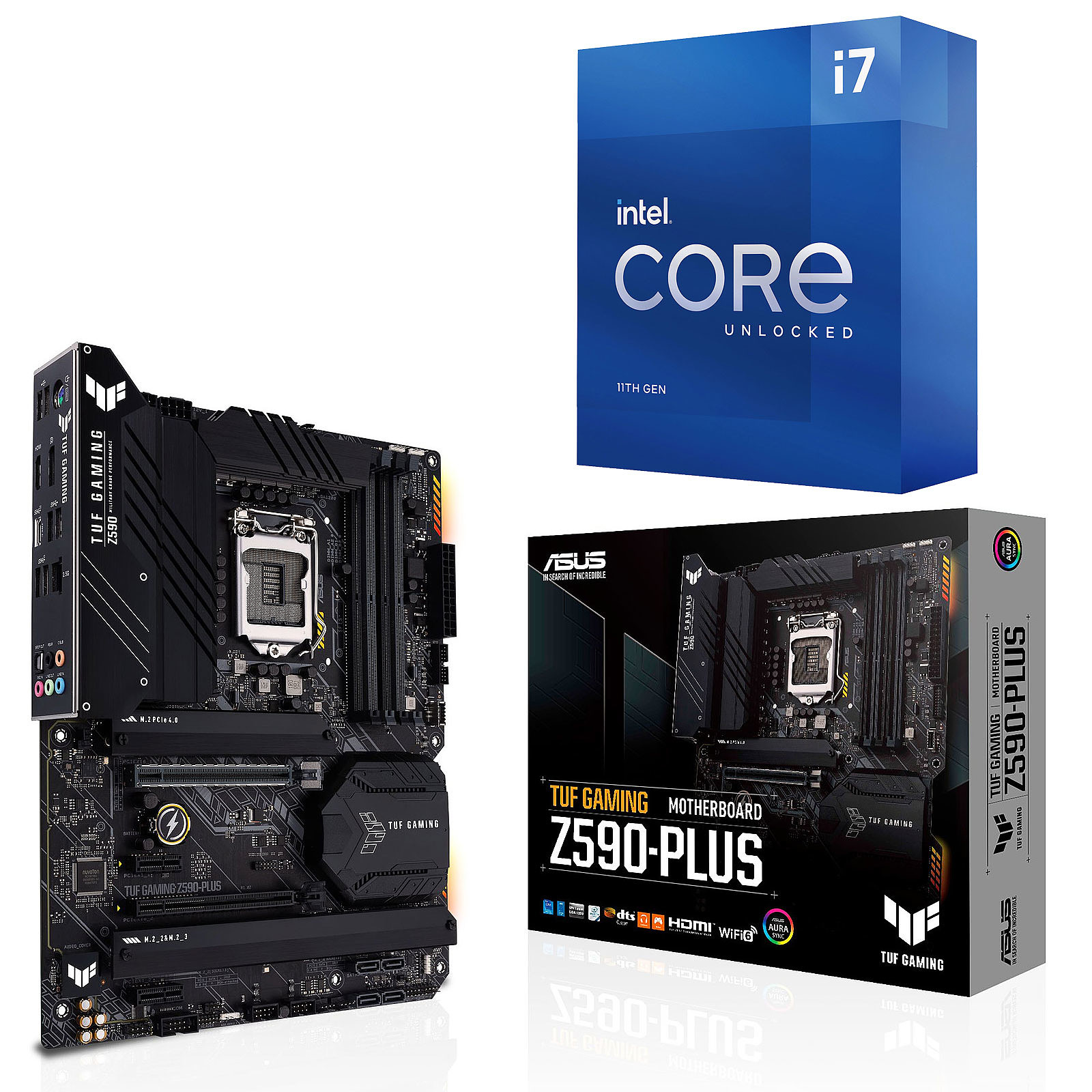 Kit Upgrade PC Core i7K ASUS TUF GAMING Z590-PLUS - Kit upgrade PC ASUS