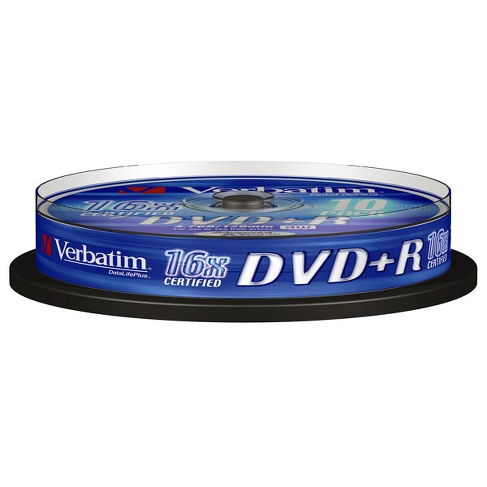 Verbatim DVD+R 4.7 Go 16x (par 10, spindle) - DVD vierge Verbatim