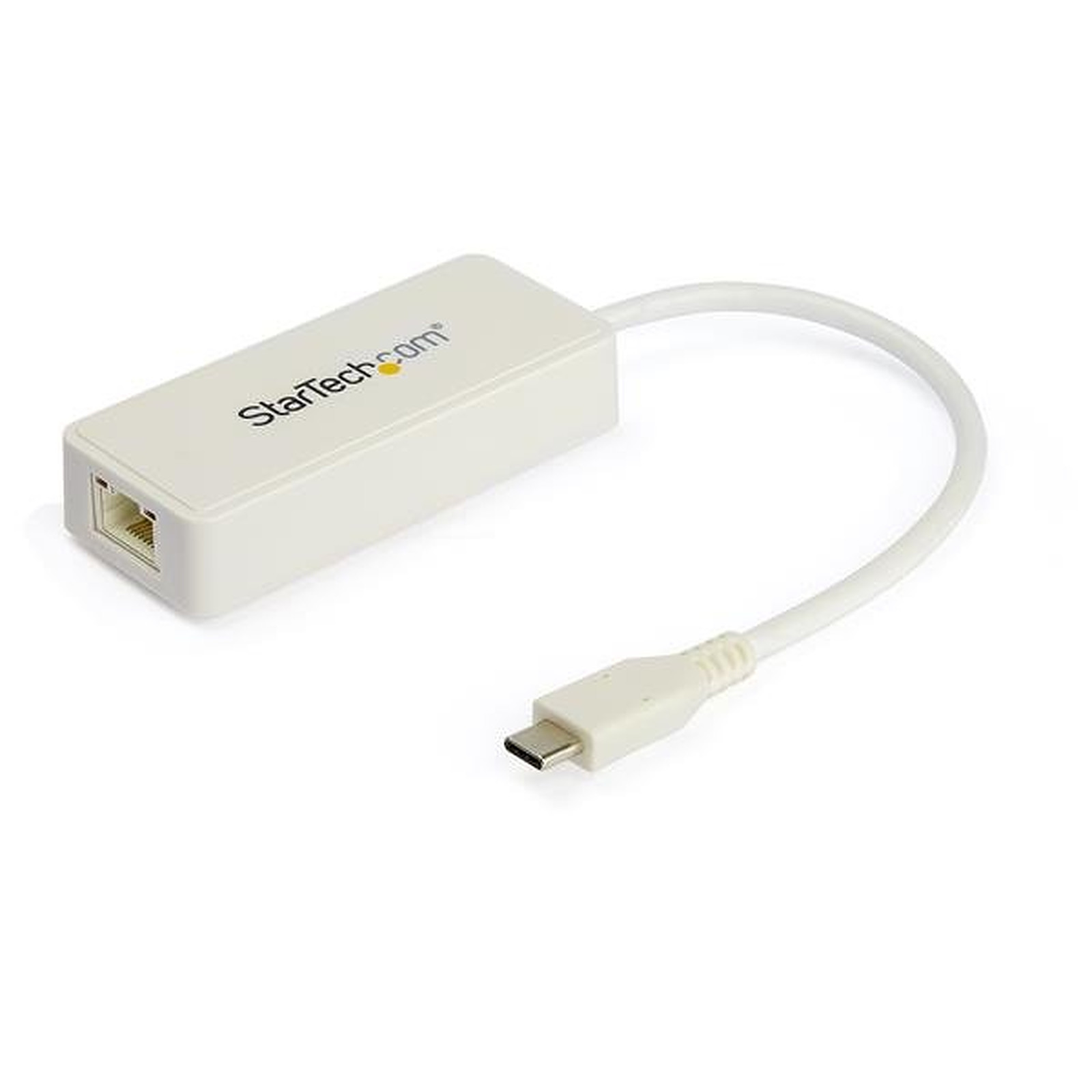 StarTech.com Adaptateur USB-C vers Gigabit Ethernet avec port USB - Blanc - Carte reseau StarTech.com
