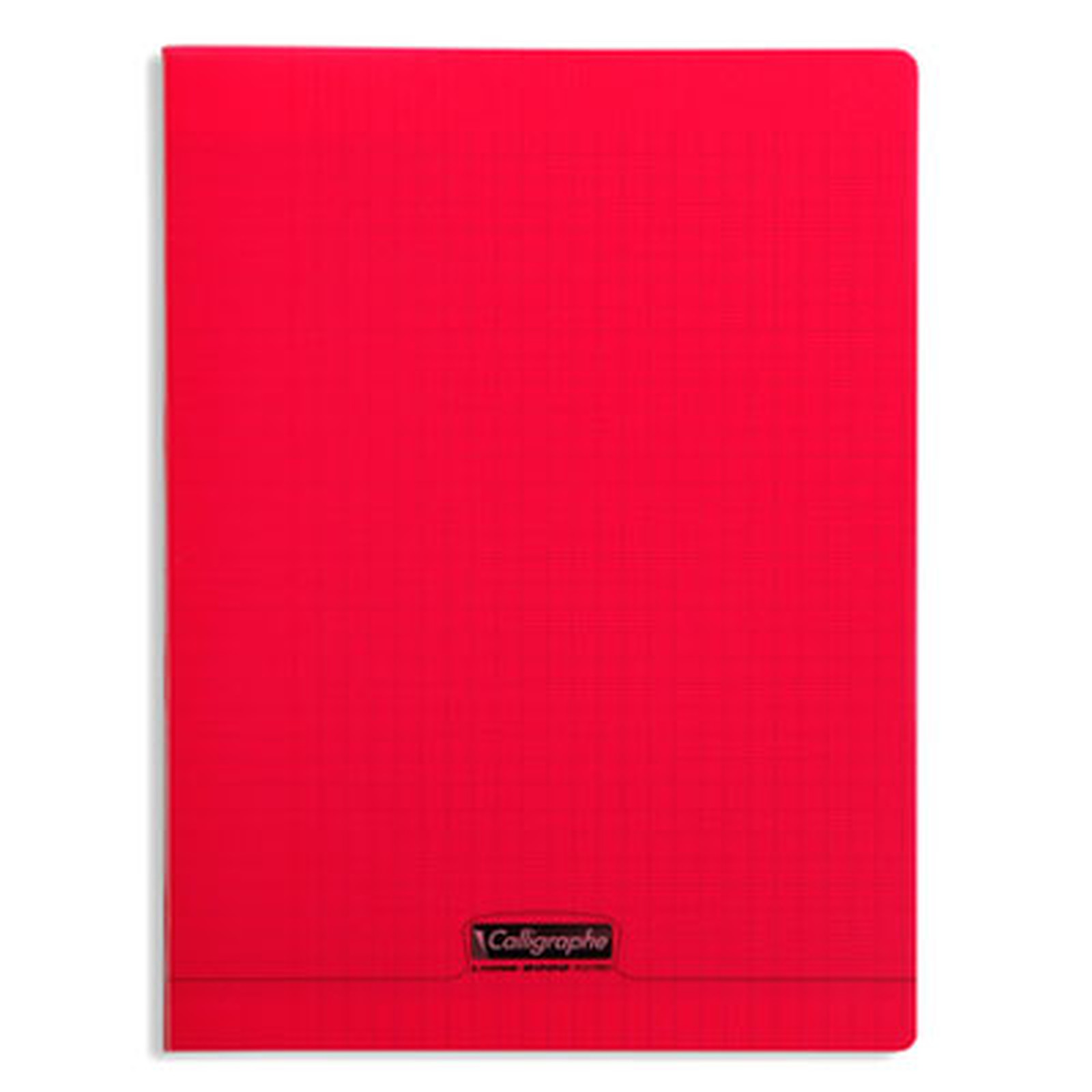Calligraphe 8000 Polypro Cahier 96 pages 24 x 32 cm seyes grands carreaux Rouge - Cahier Calligraphe