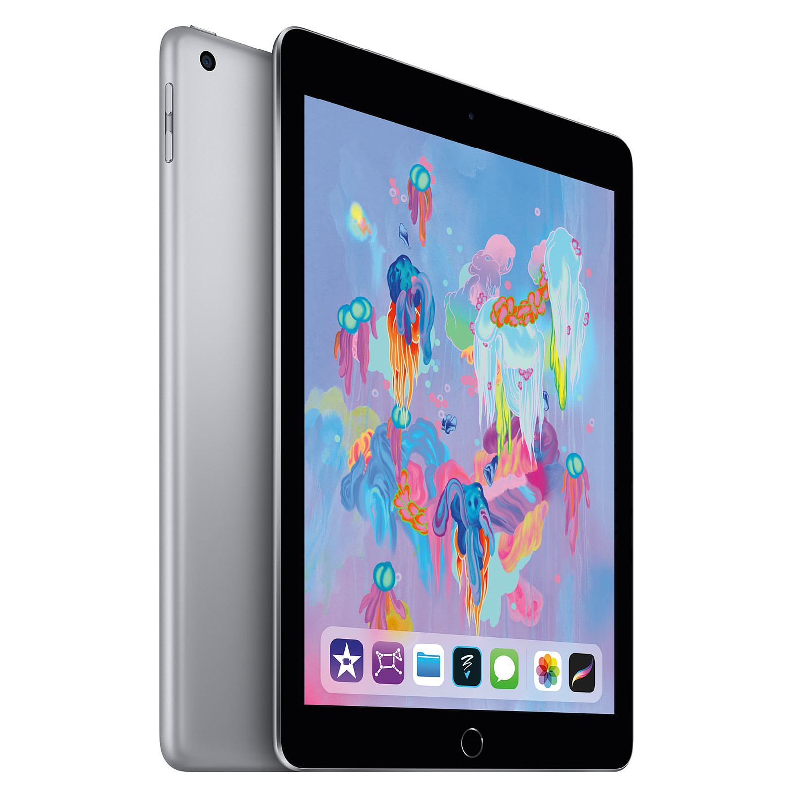 Apple iPad (2018) Wi-Fi 128 GB Wi-Fi + Cellular Gris Sideral · Reconditionne - Tablette tactile Apple