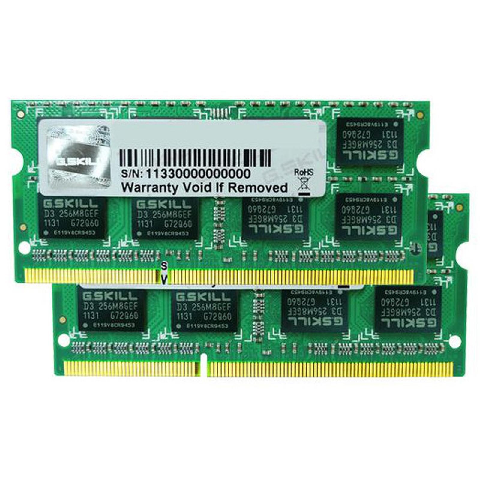 G.Skill SODIMM 8 Go (Kit 2x 4Go) DDR3 1333 MHz - Memoire PC G.Skill