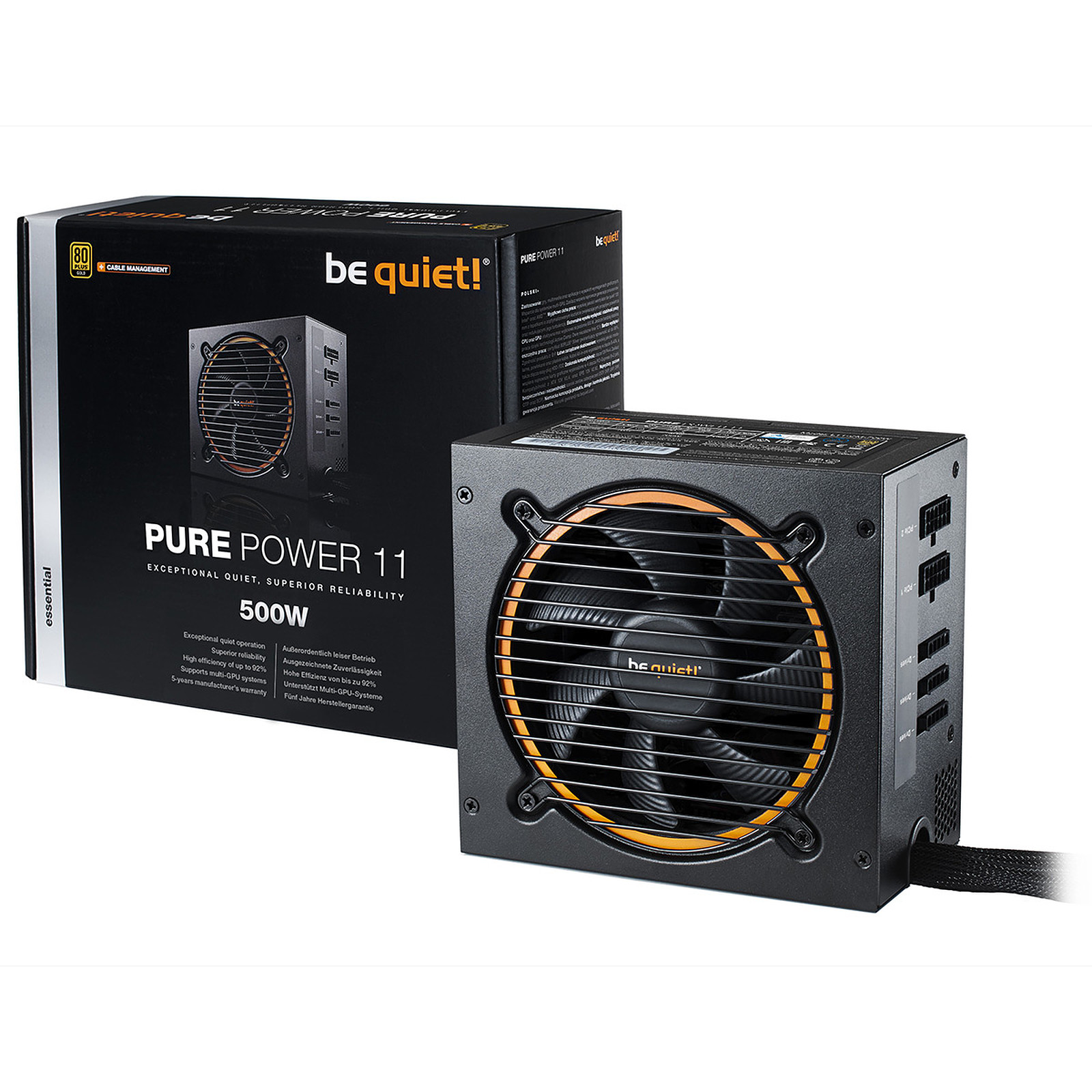 be quiet! Pure Power 11 500W CM 80PLUS Gold - Alimentation PC Be Quiet !