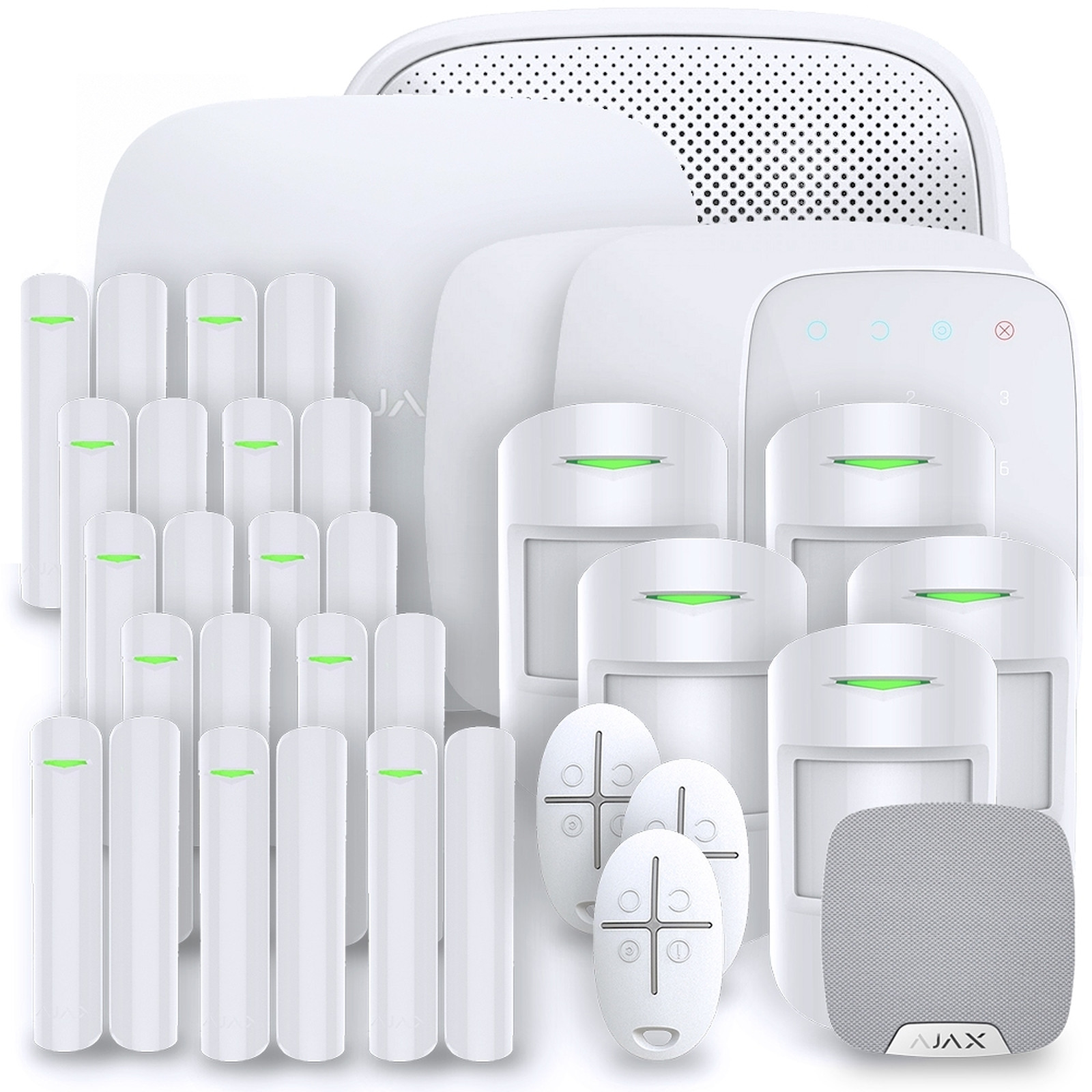Ajax - Alarme maison StarterKit blanc - Kit 11 - Kit alarme Ajax Systems