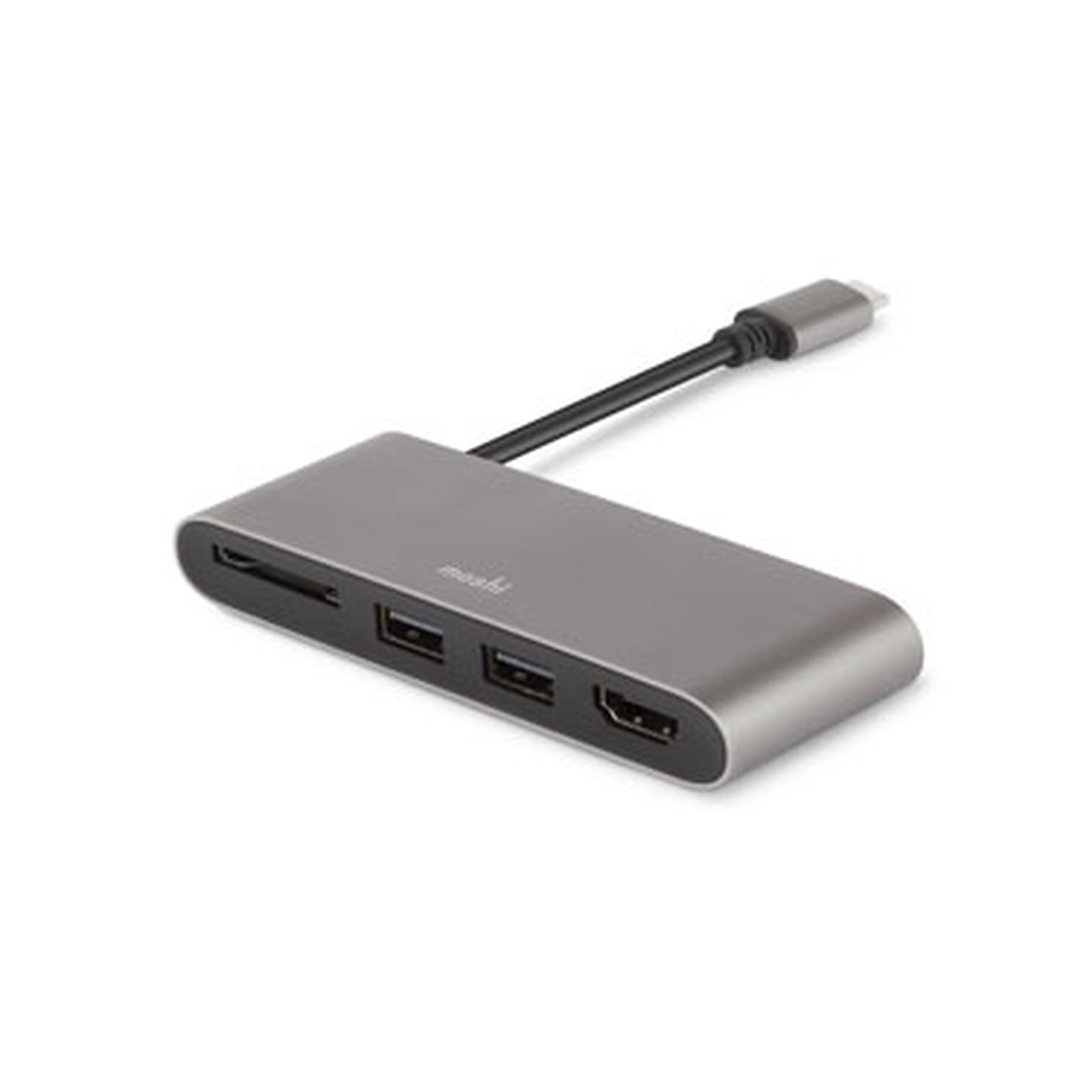 MOSHI adaptateur USB C Multimedia Titanium - Accessoires Apple Moshi